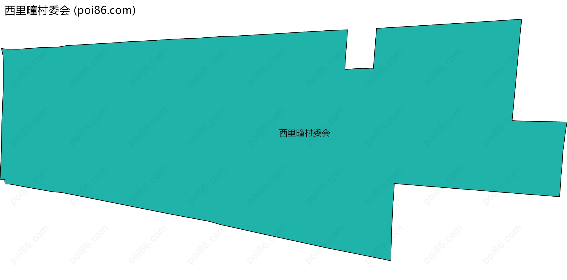 西里疃村委会边界地图