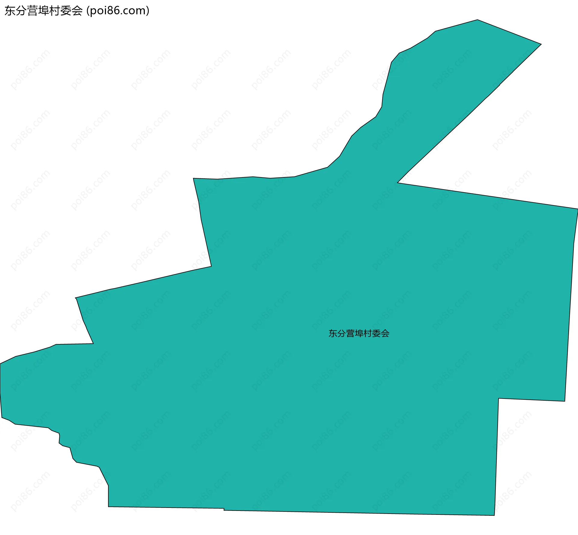 东分营埠村委会边界地图