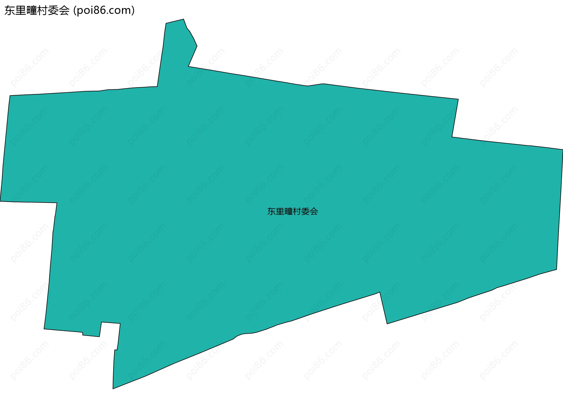 东里疃村委会边界地图