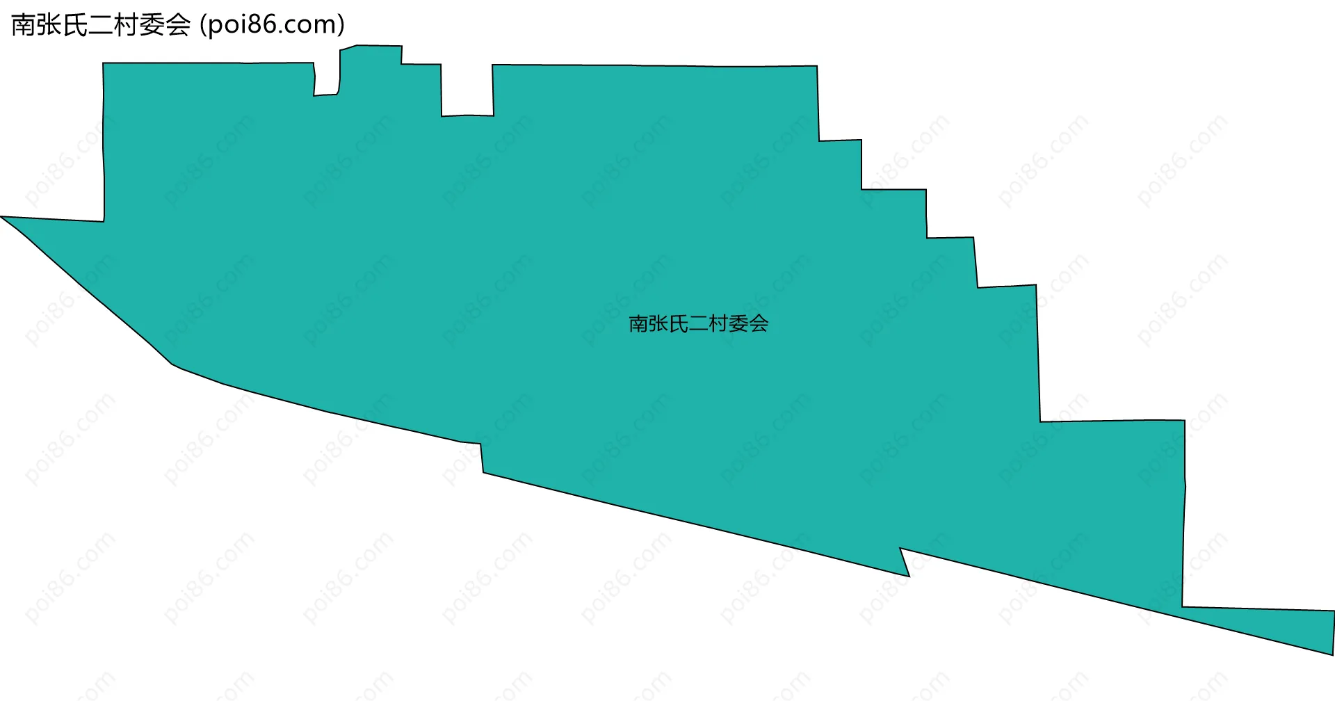 南张氏二村委会边界地图