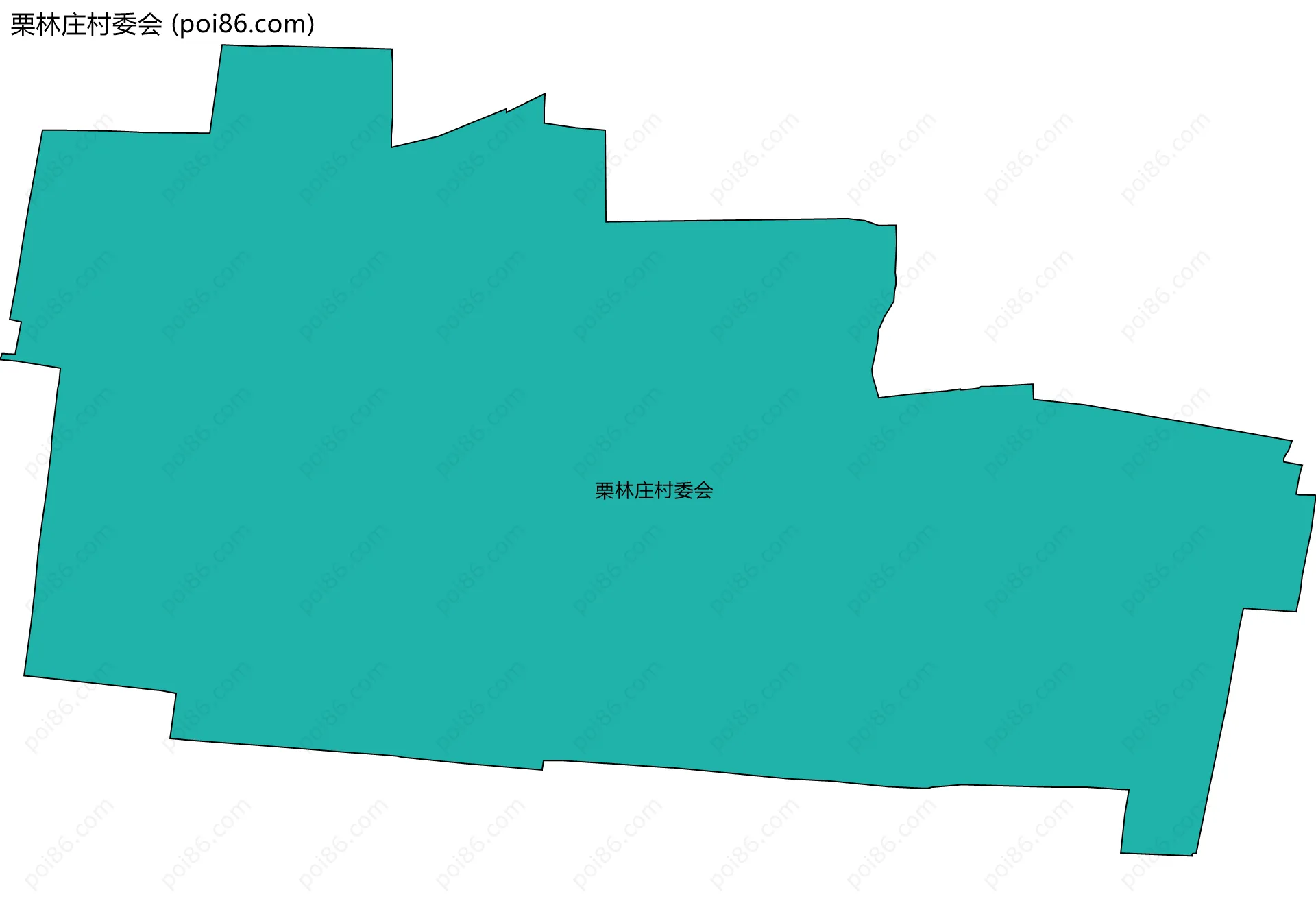 栗林庄村委会边界地图