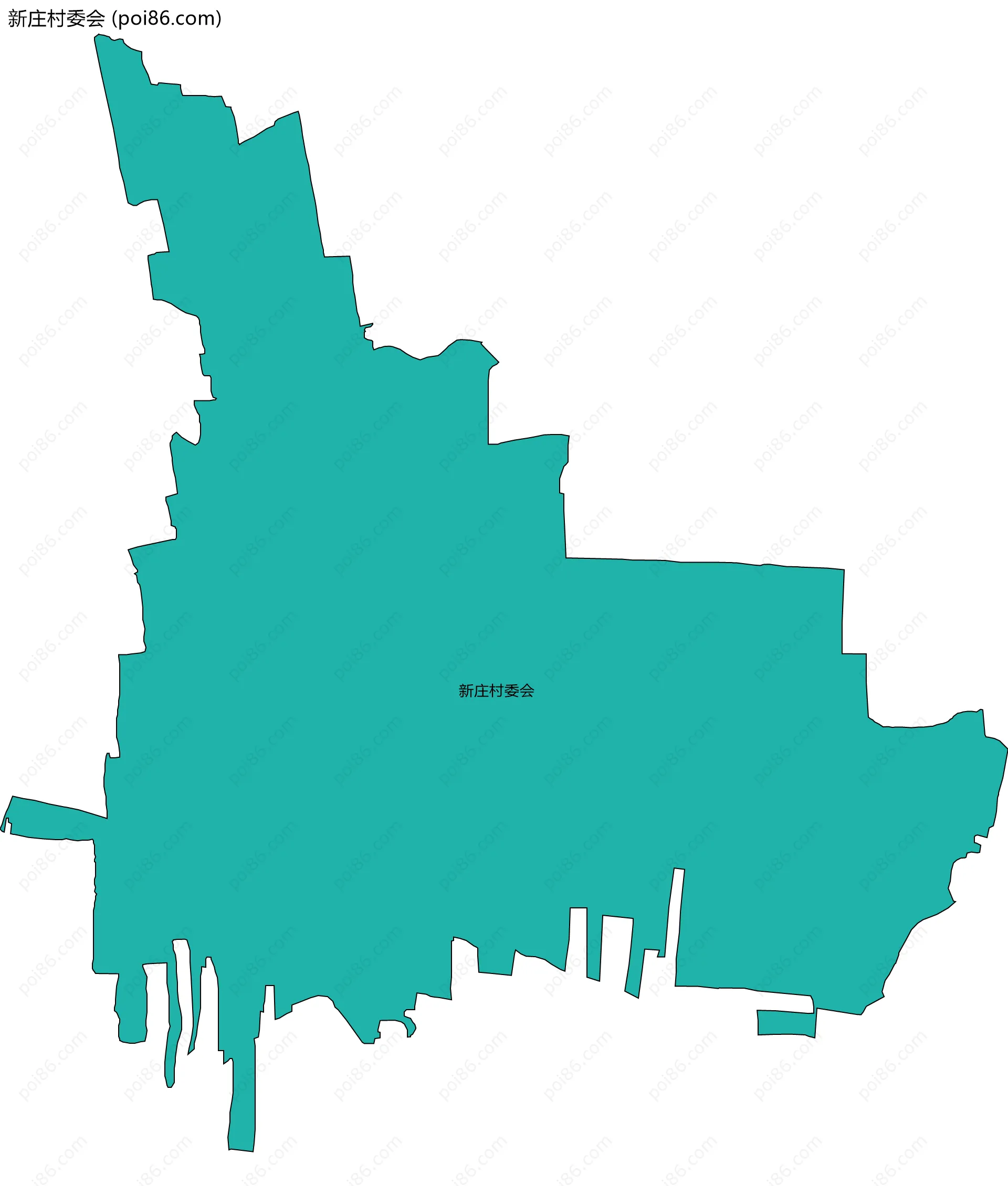 新庄村委会边界地图