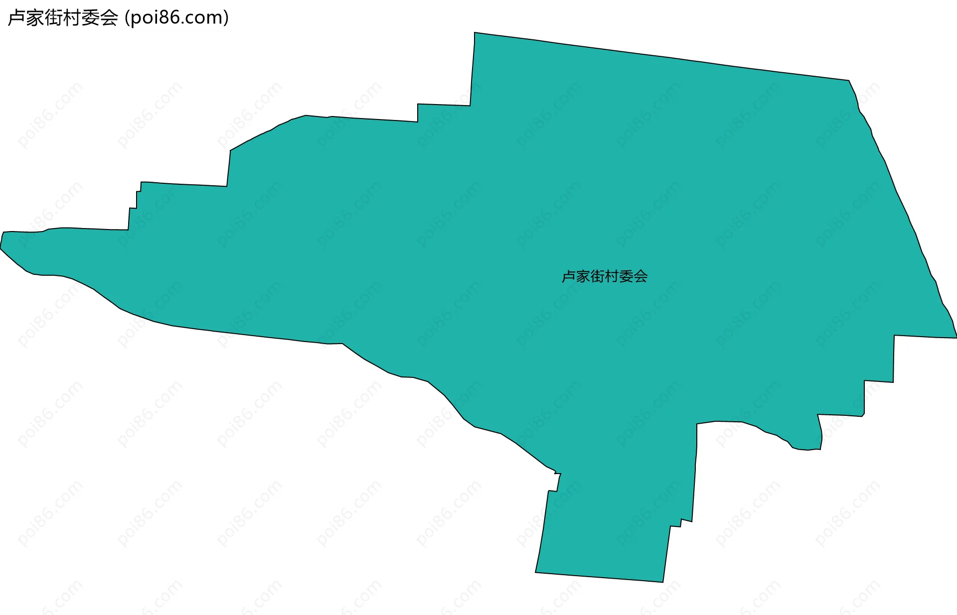 卢家街村委会边界地图