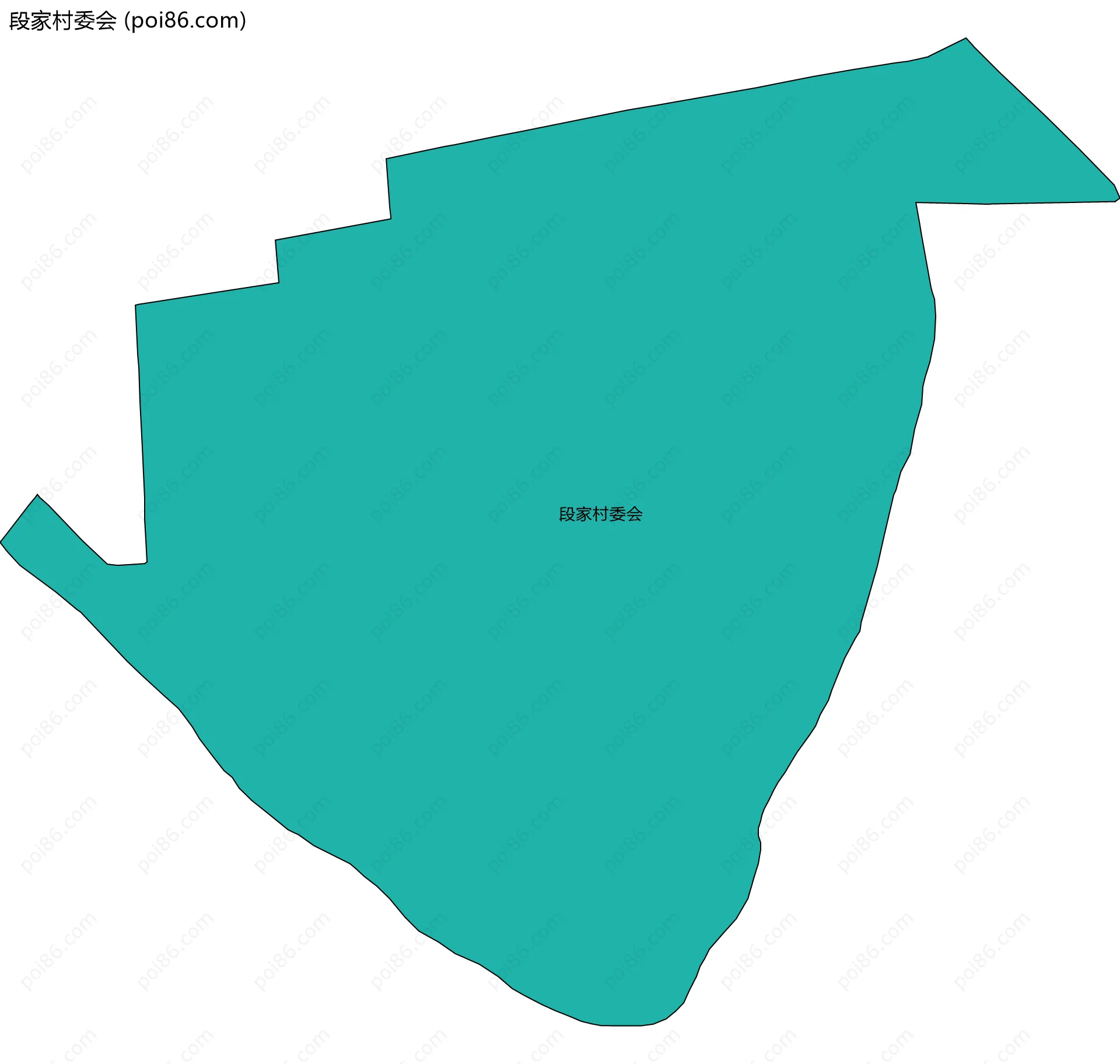 段家村委会边界地图