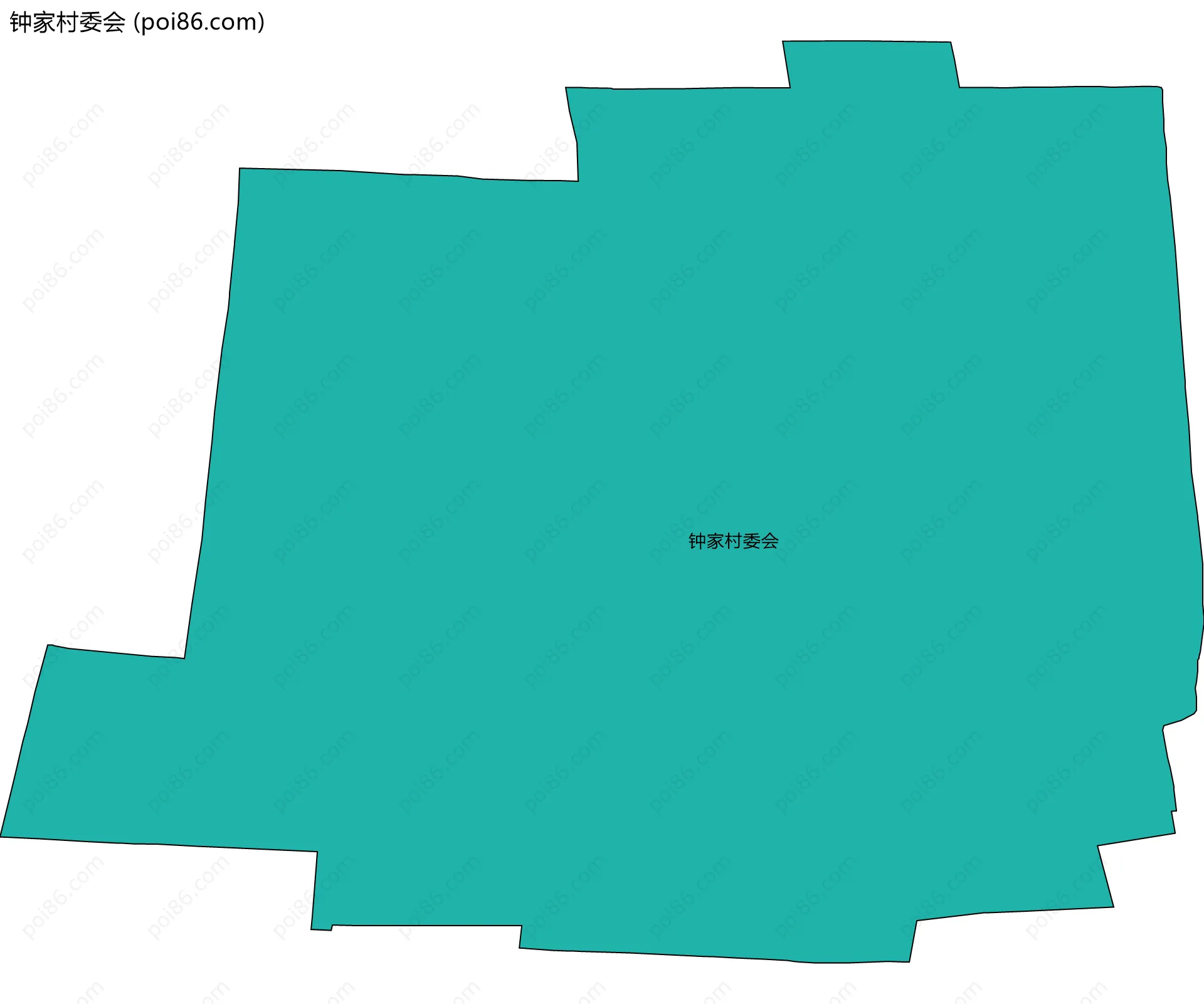 钟家村委会边界地图