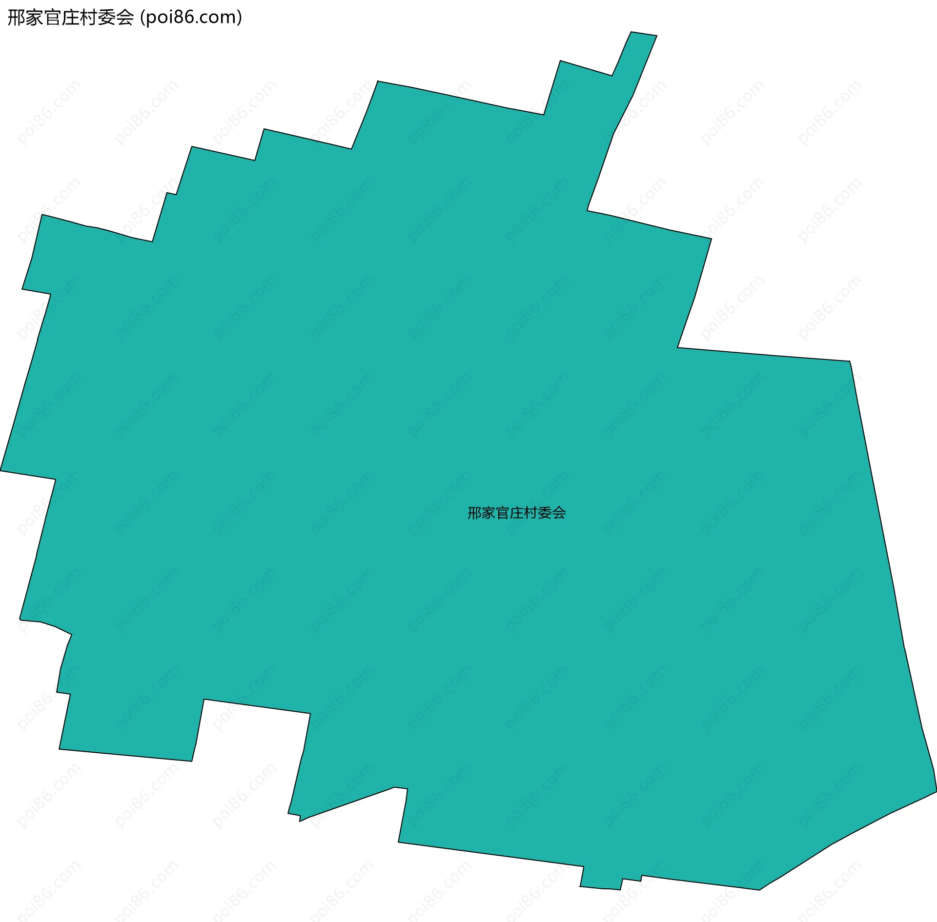 邢家官庄村委会边界地图