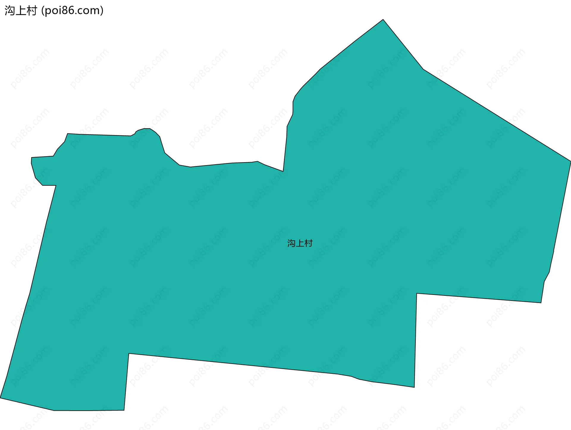 沟上村边界地图