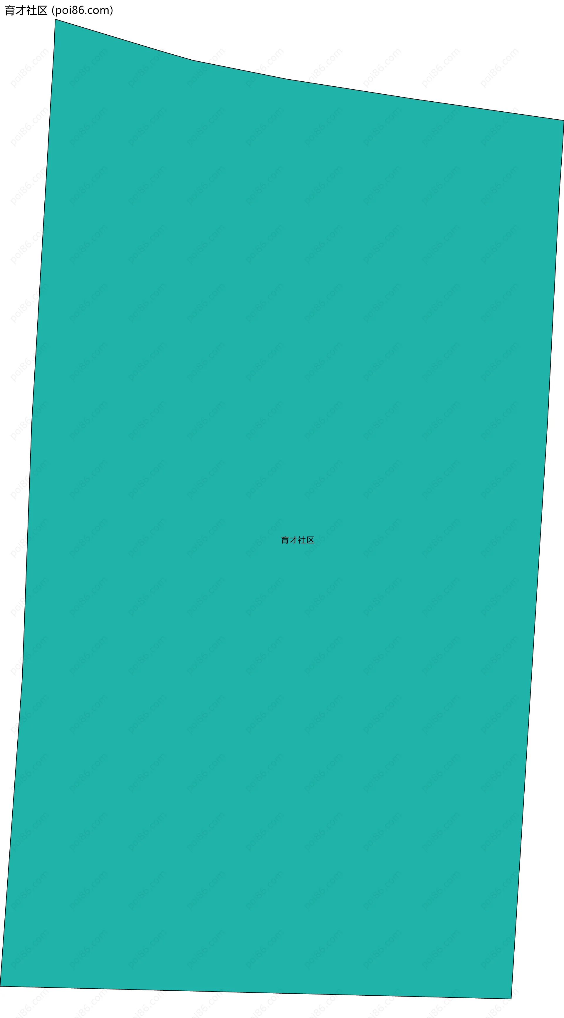 育才社区边界地图