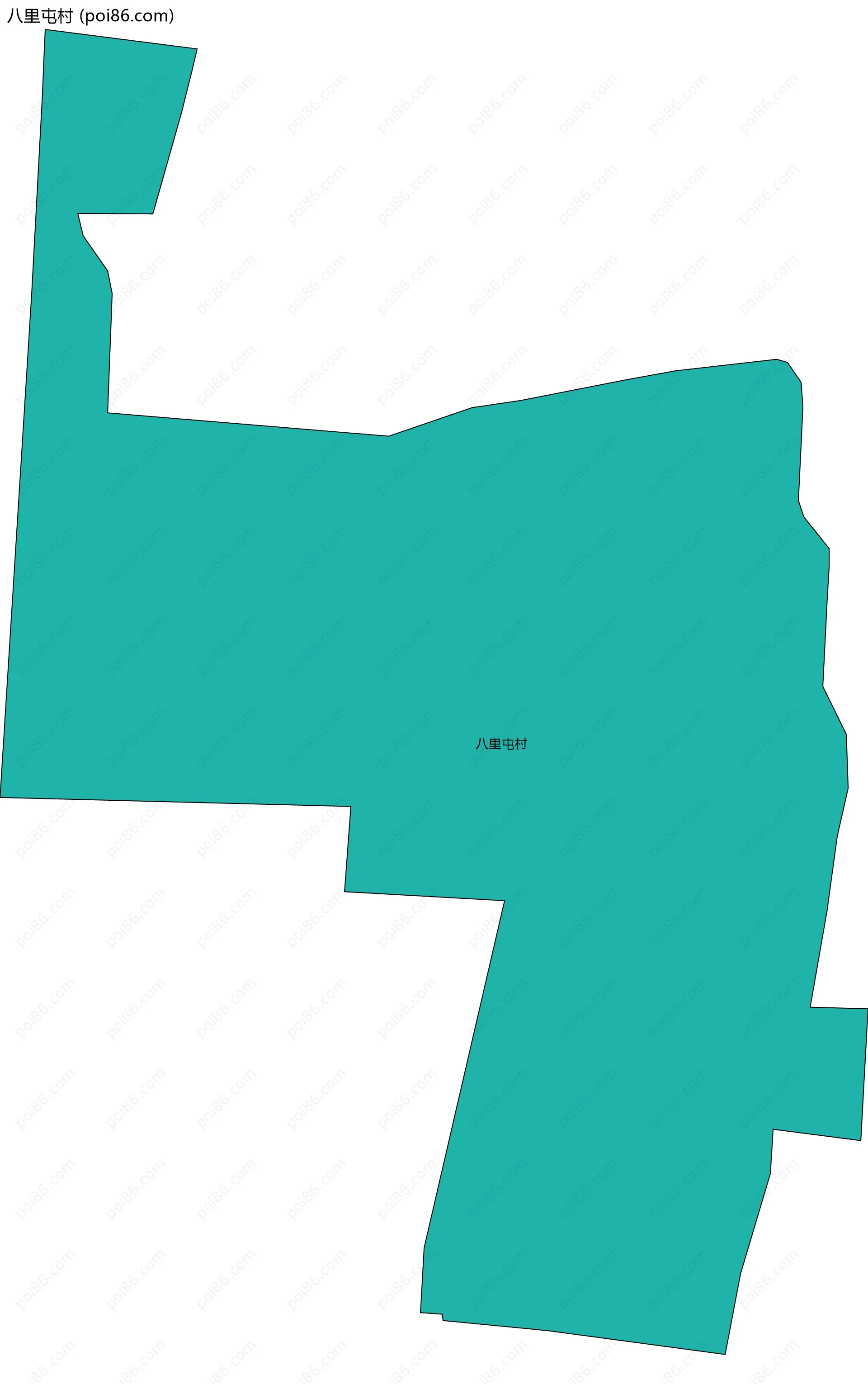 八里屯村边界地图