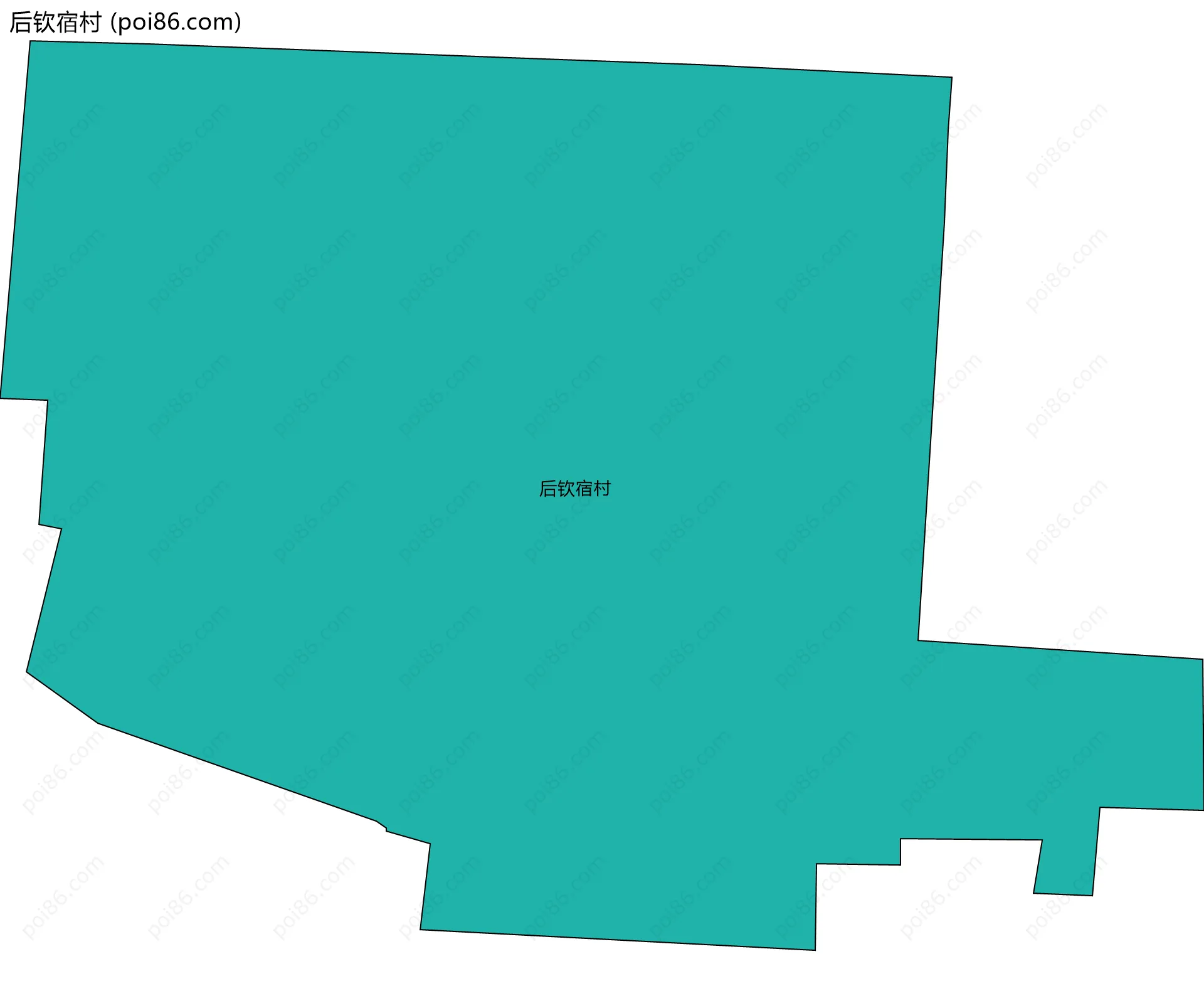 后钦宿村边界地图