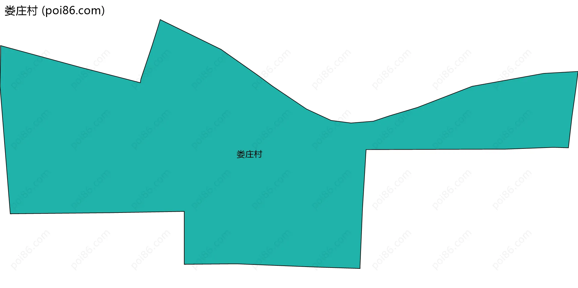 娄庄村边界地图