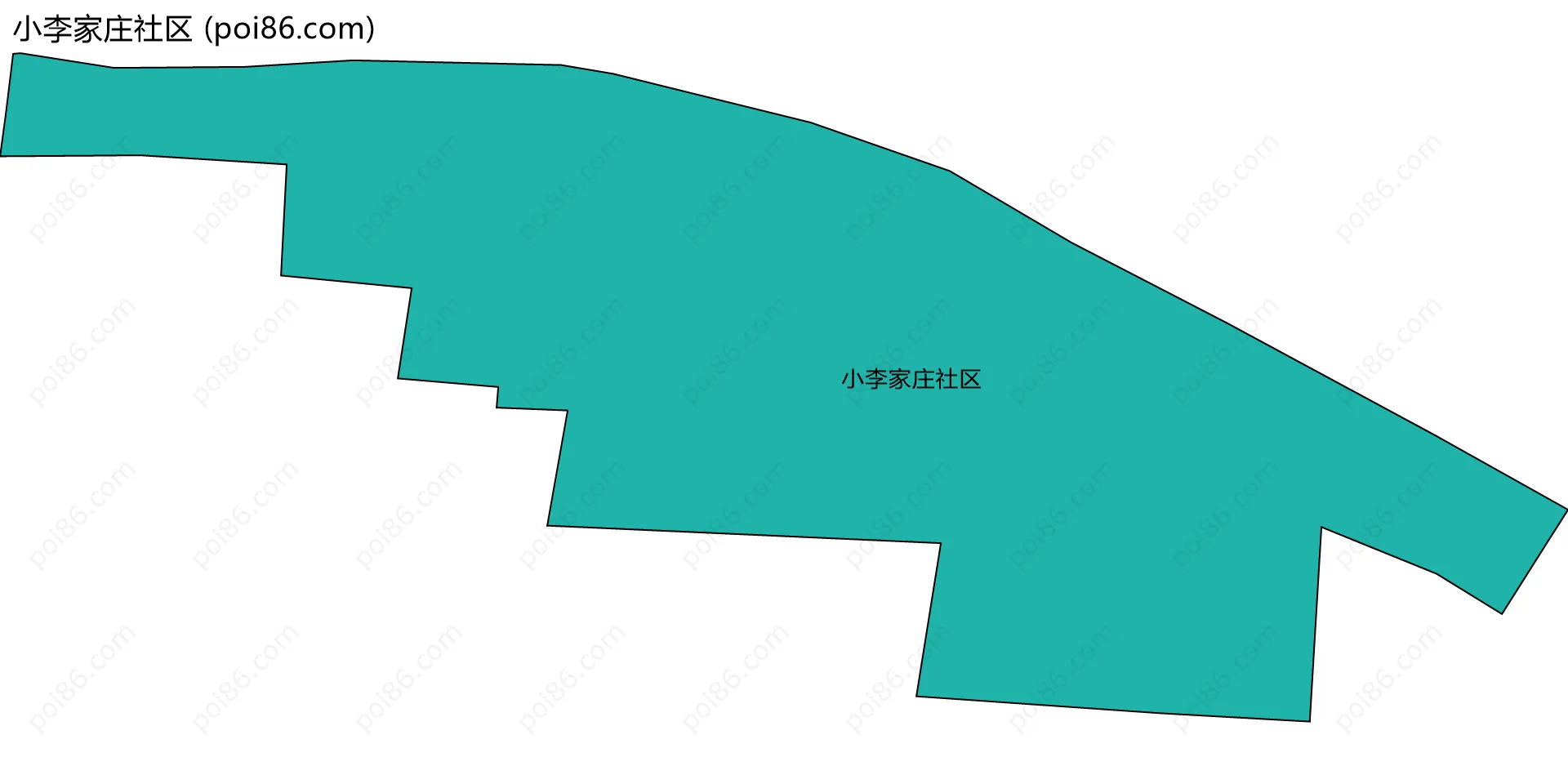 小李家庄社区边界地图