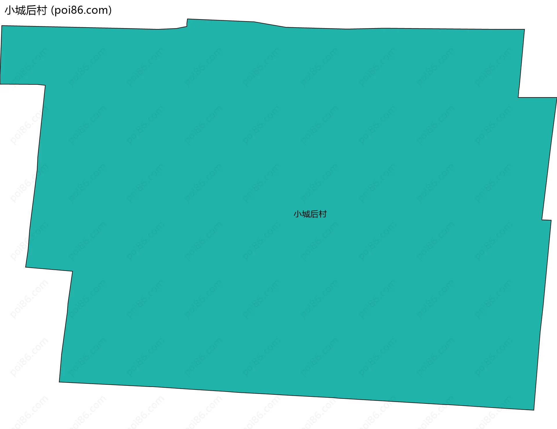 小城后村边界地图