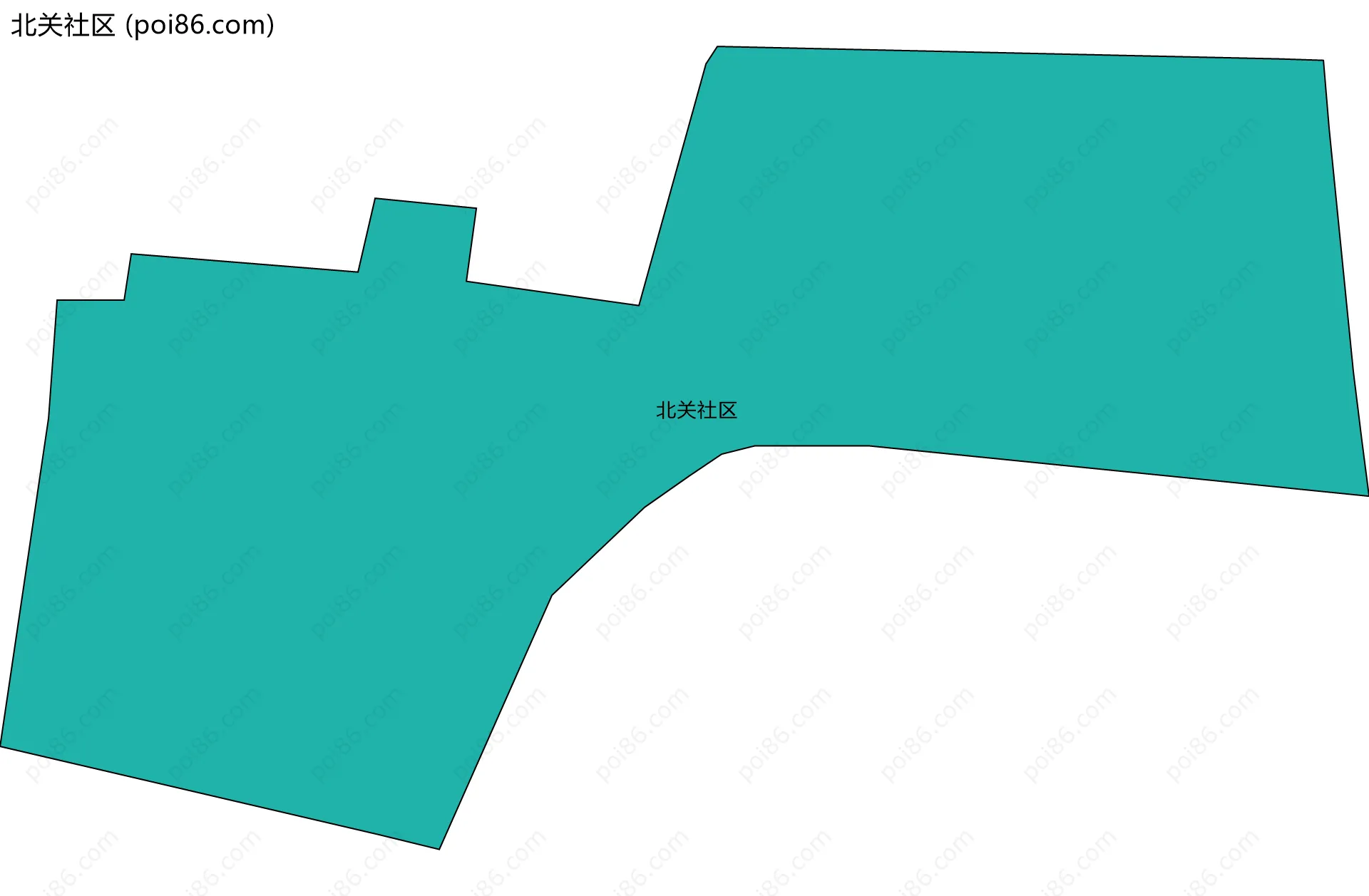 北关社区边界地图