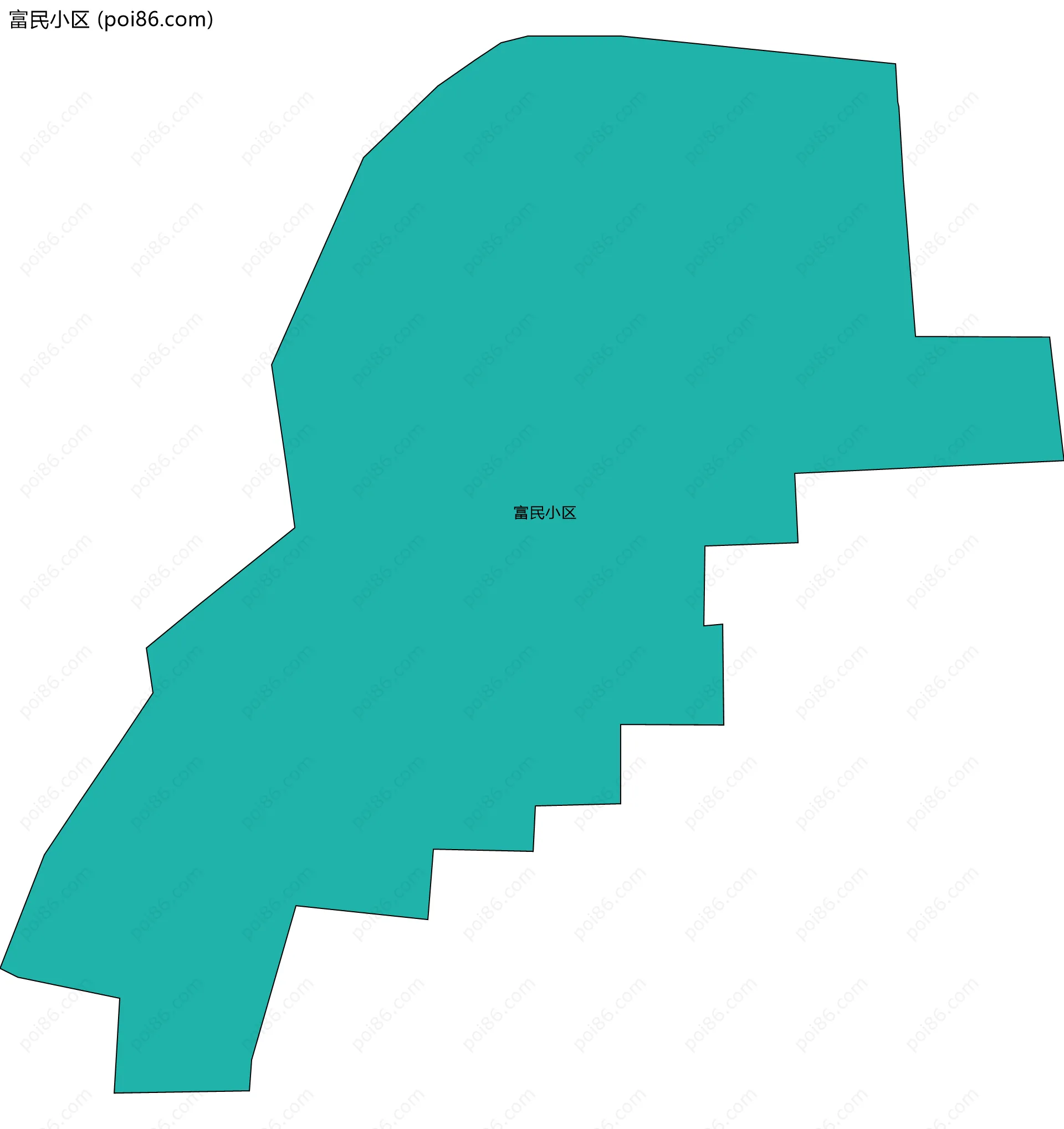 富民小区边界地图