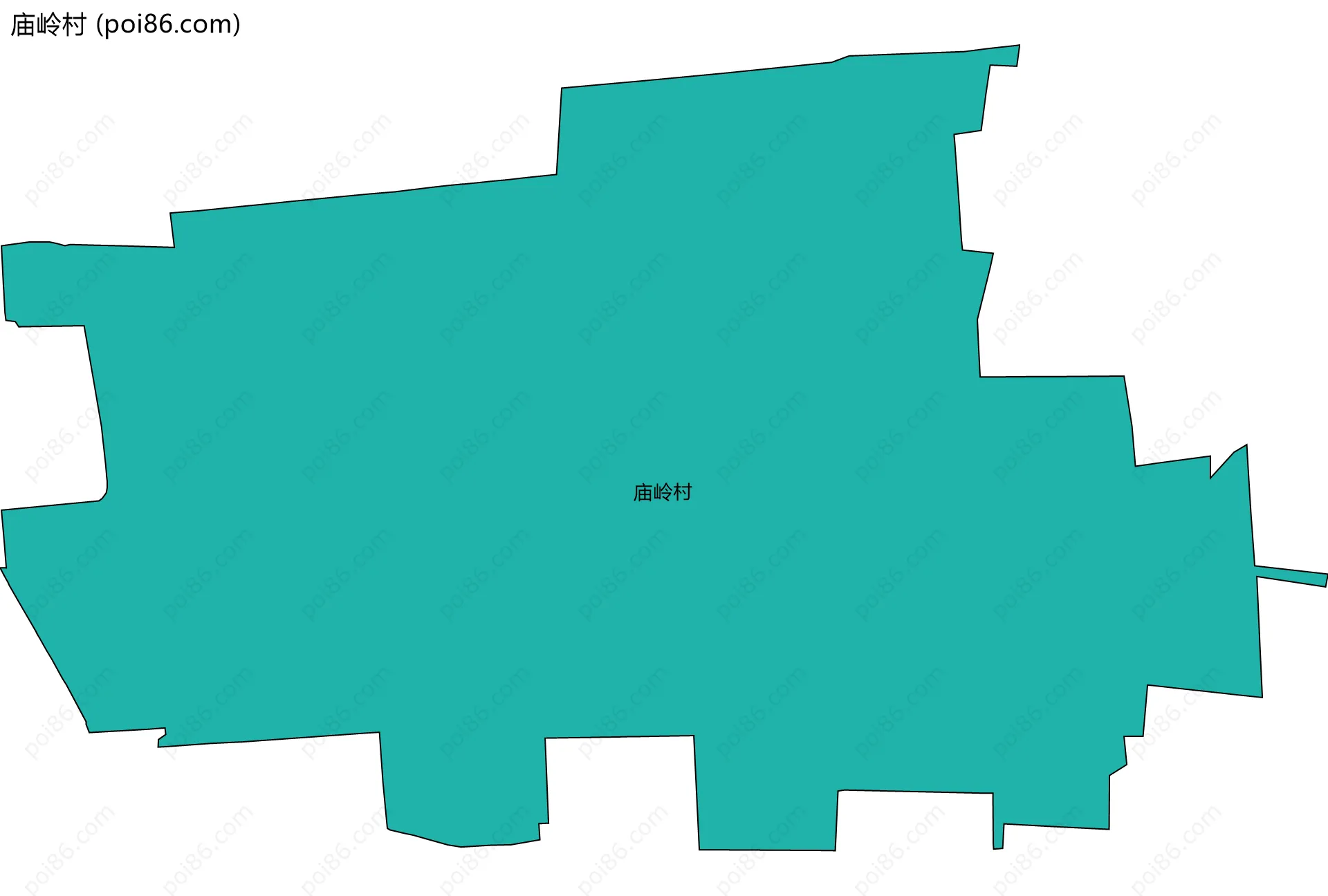 庙岭村边界地图