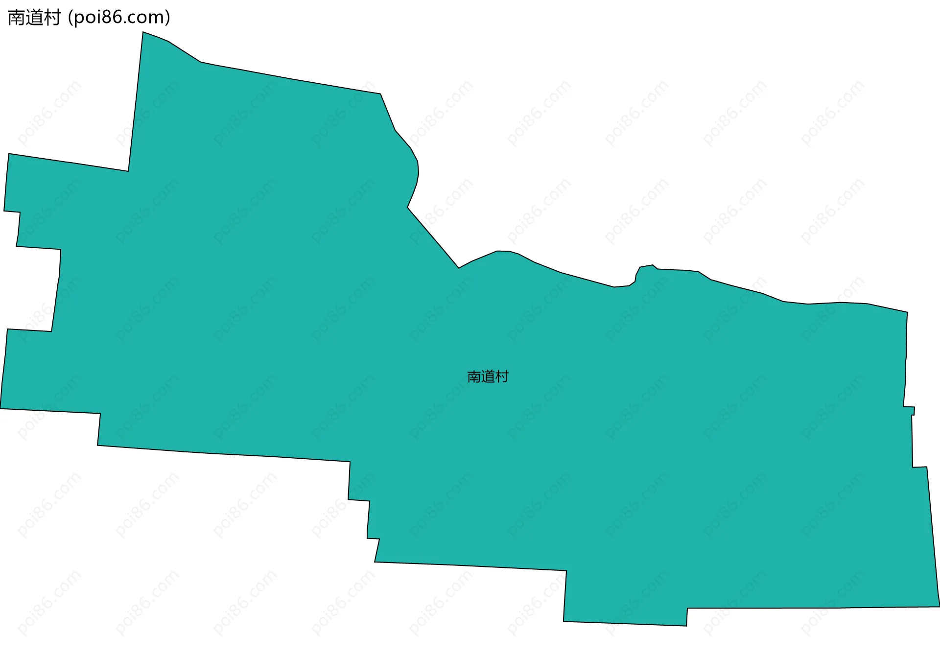 南道村边界地图