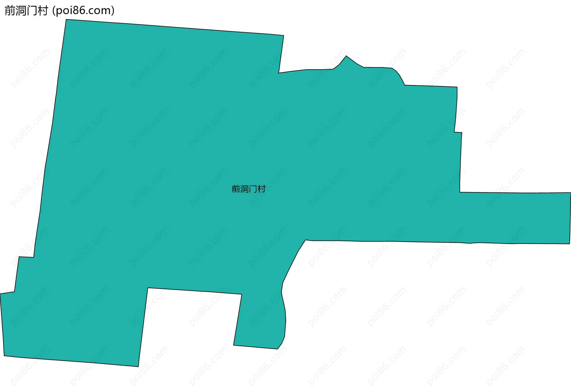 前洞门村边界地图