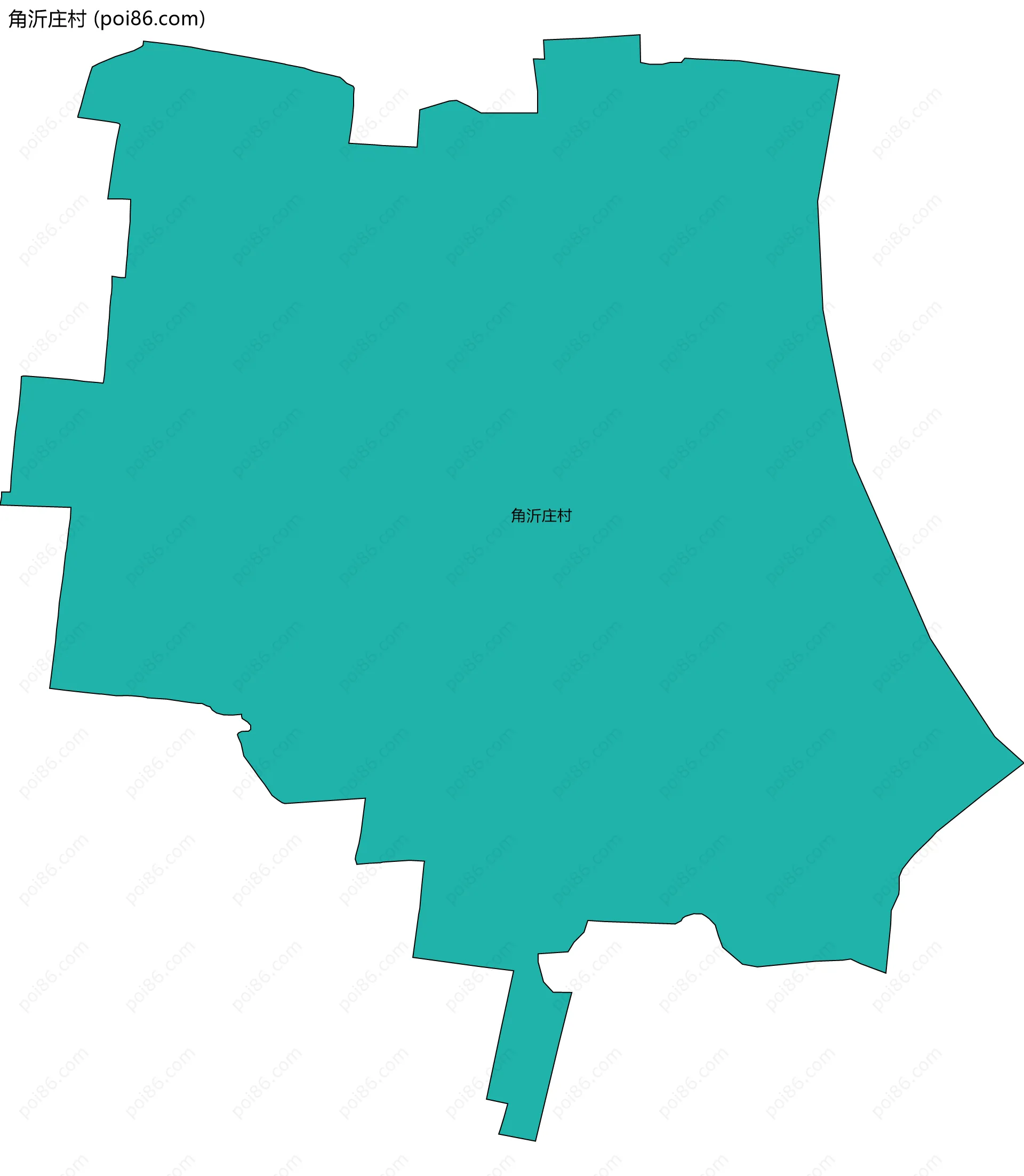 角沂庄村边界地图