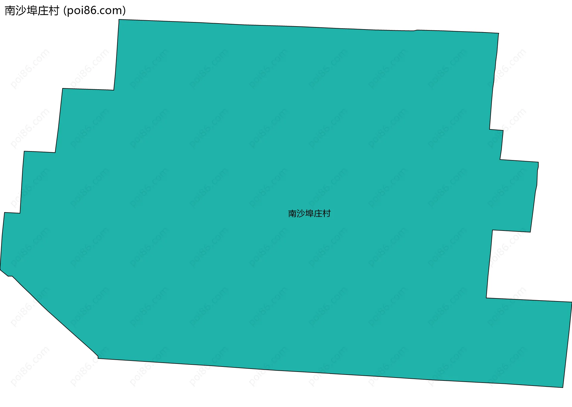 南沙埠庄村边界地图