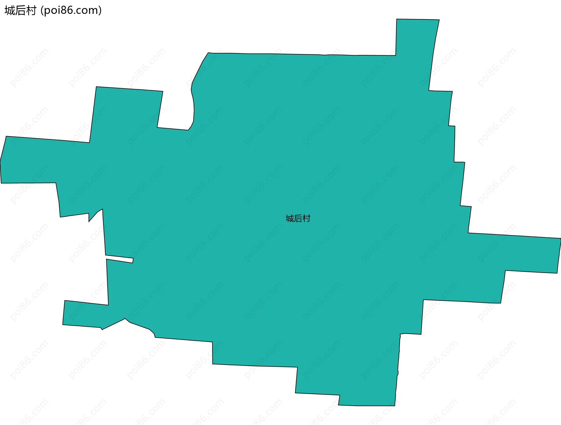 城后村边界地图