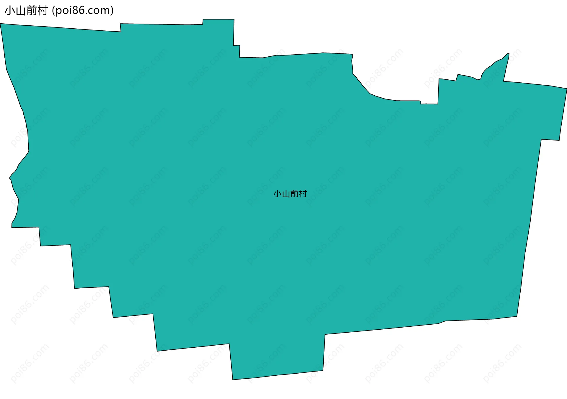 小山前村边界地图
