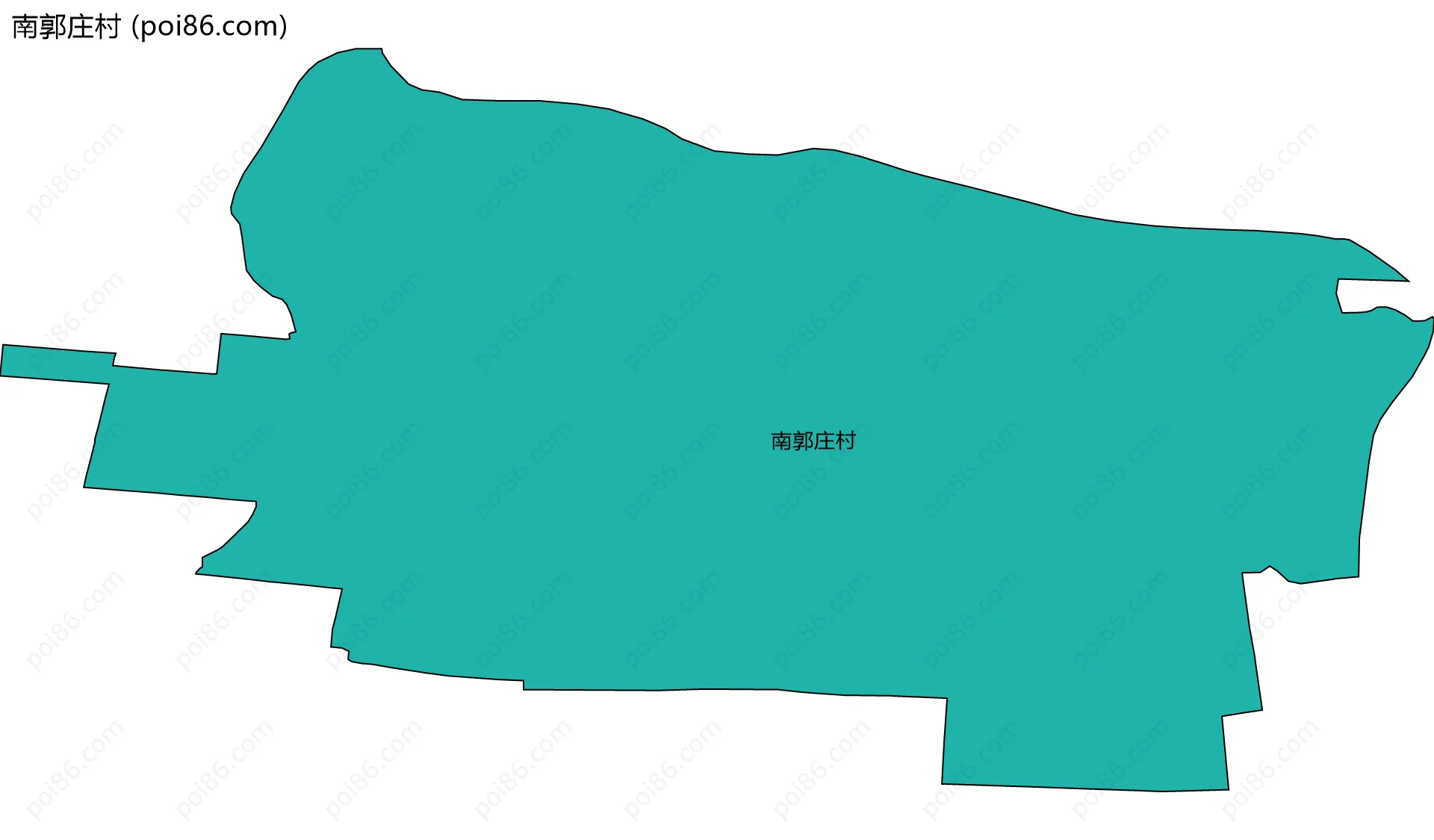 南郭庄村边界地图