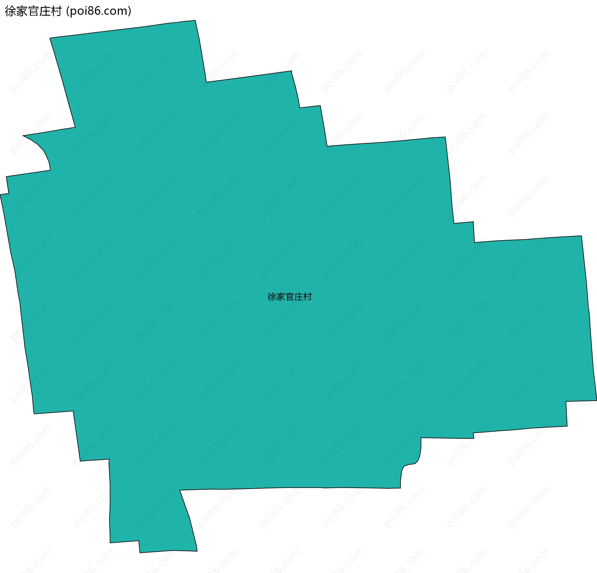 徐家官庄村边界地图