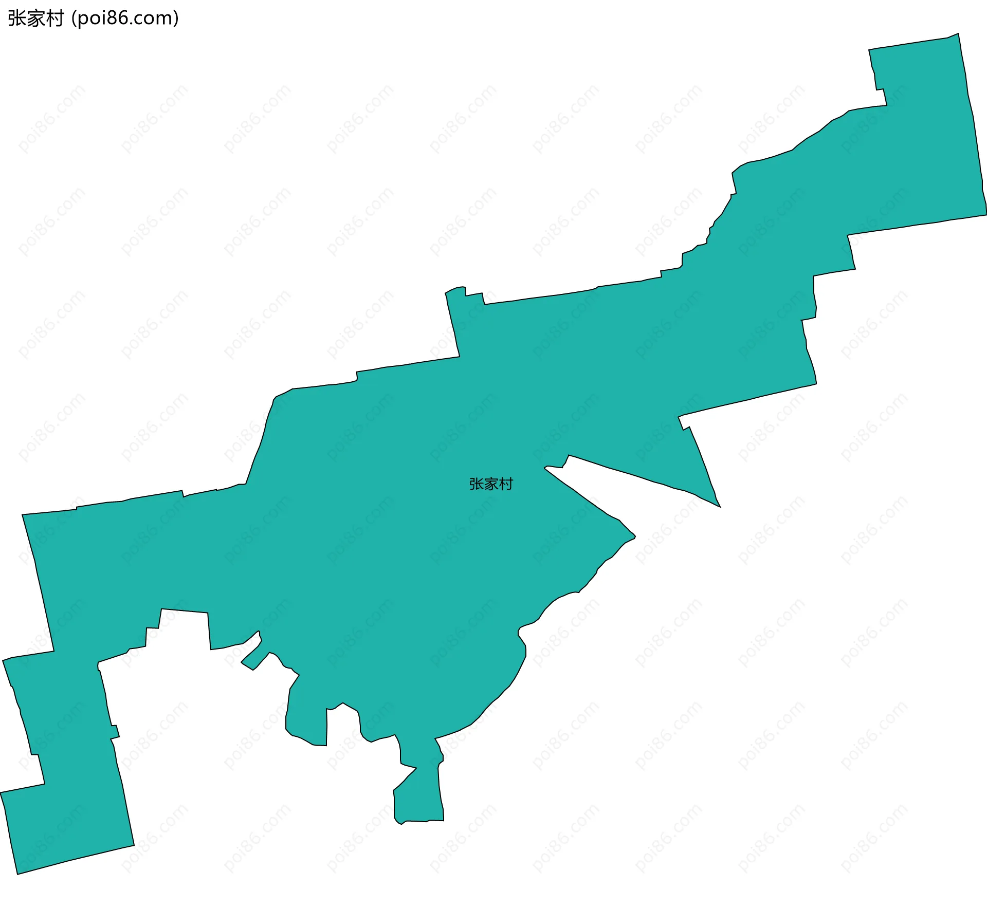 张家村边界地图