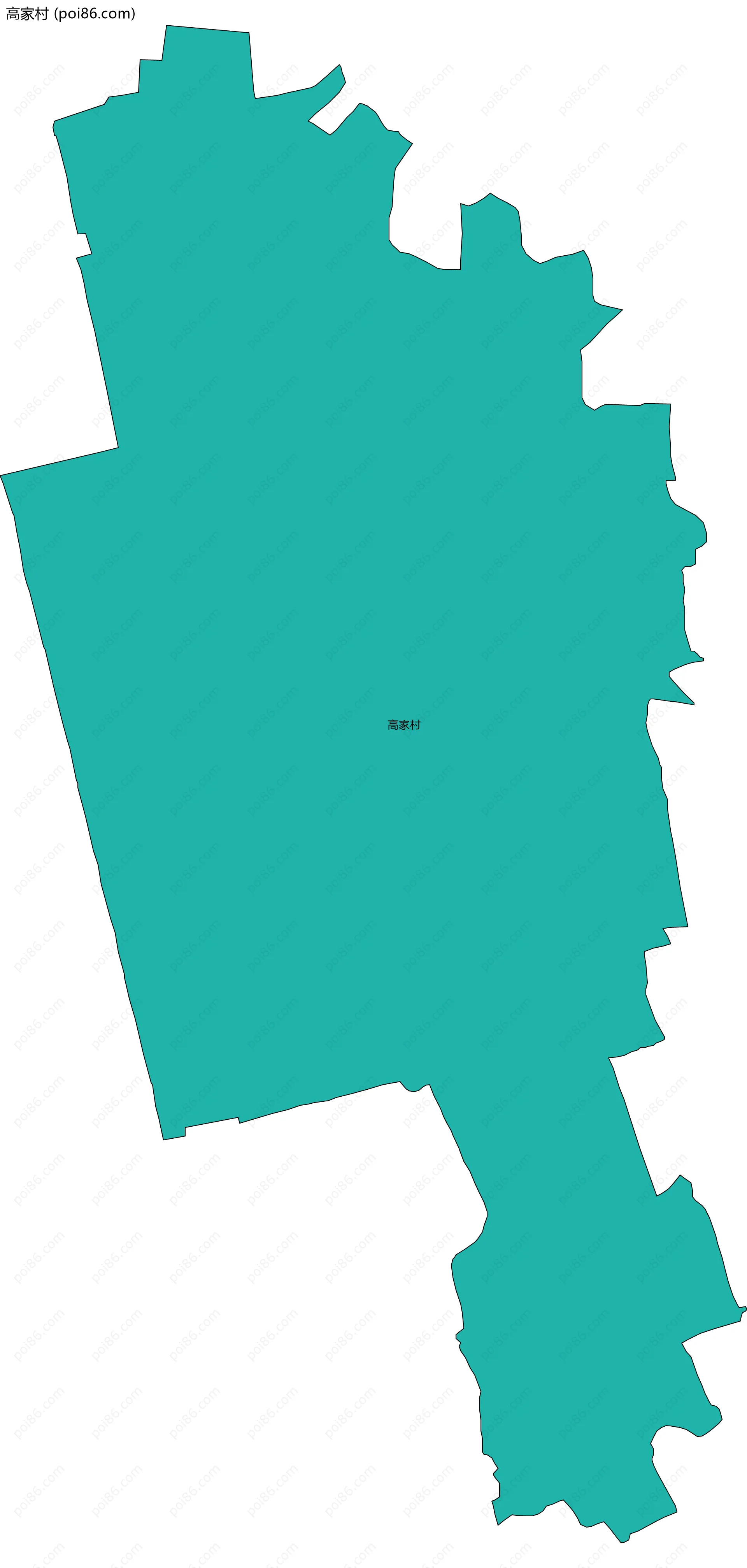 高家村边界地图