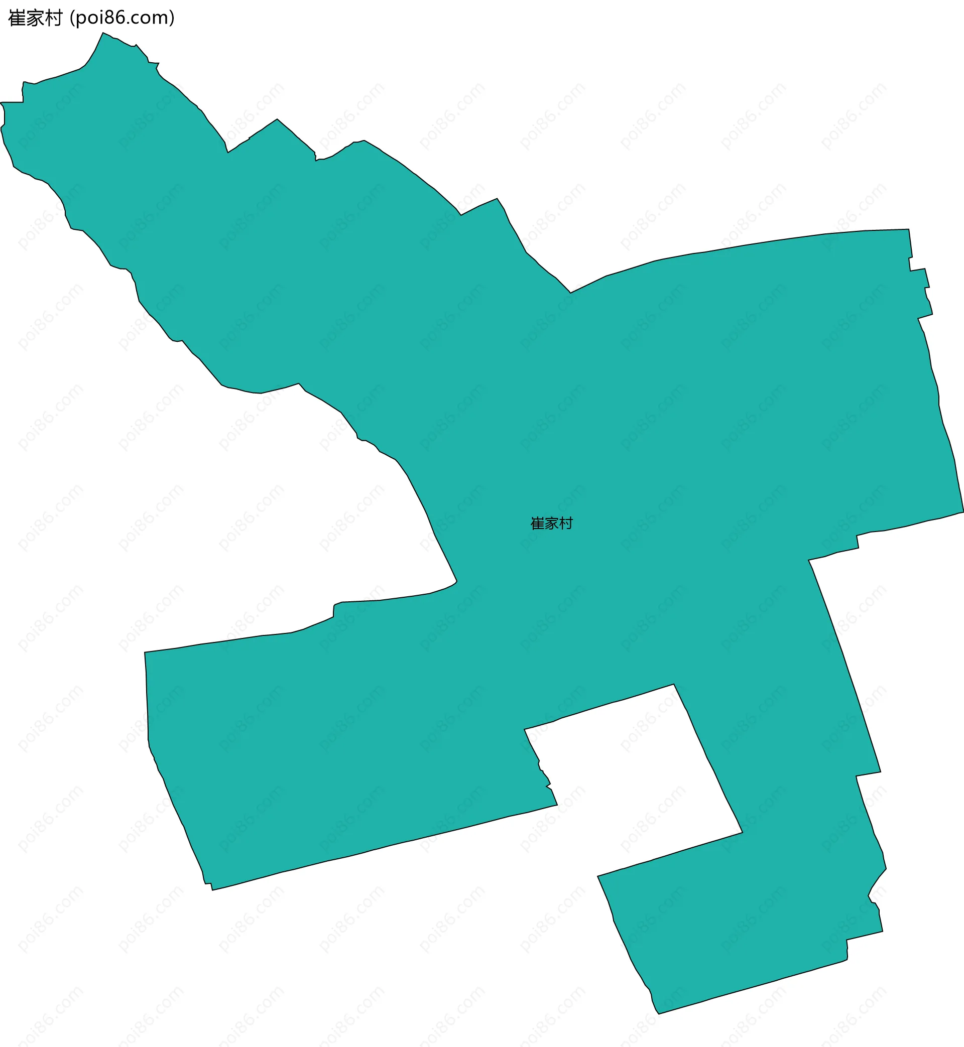 崔家村边界地图