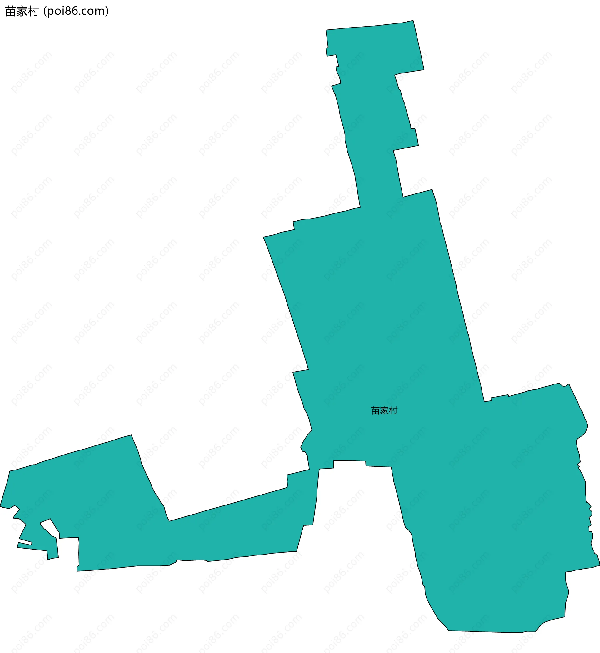 苗家村边界地图