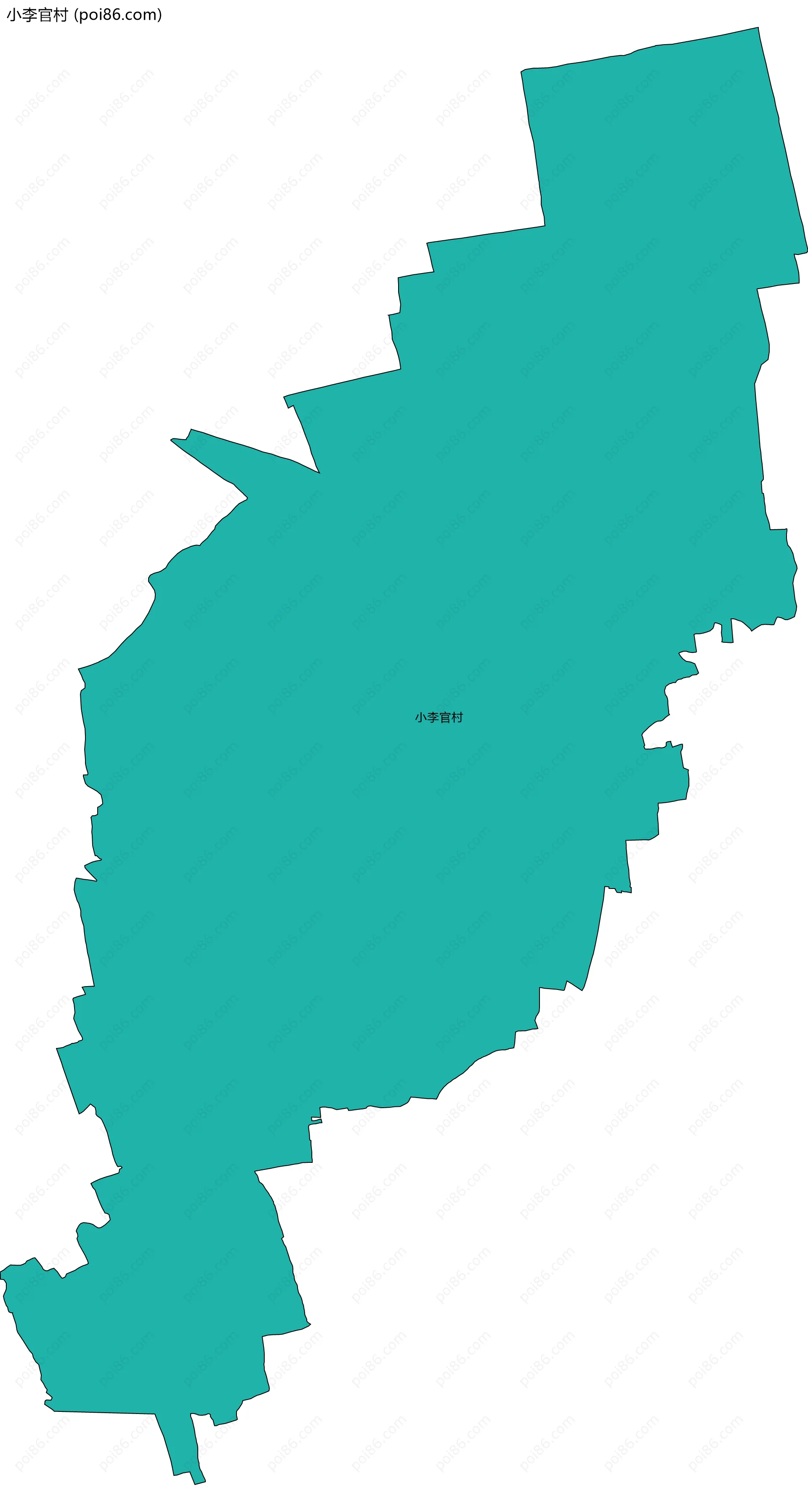 小李官村边界地图