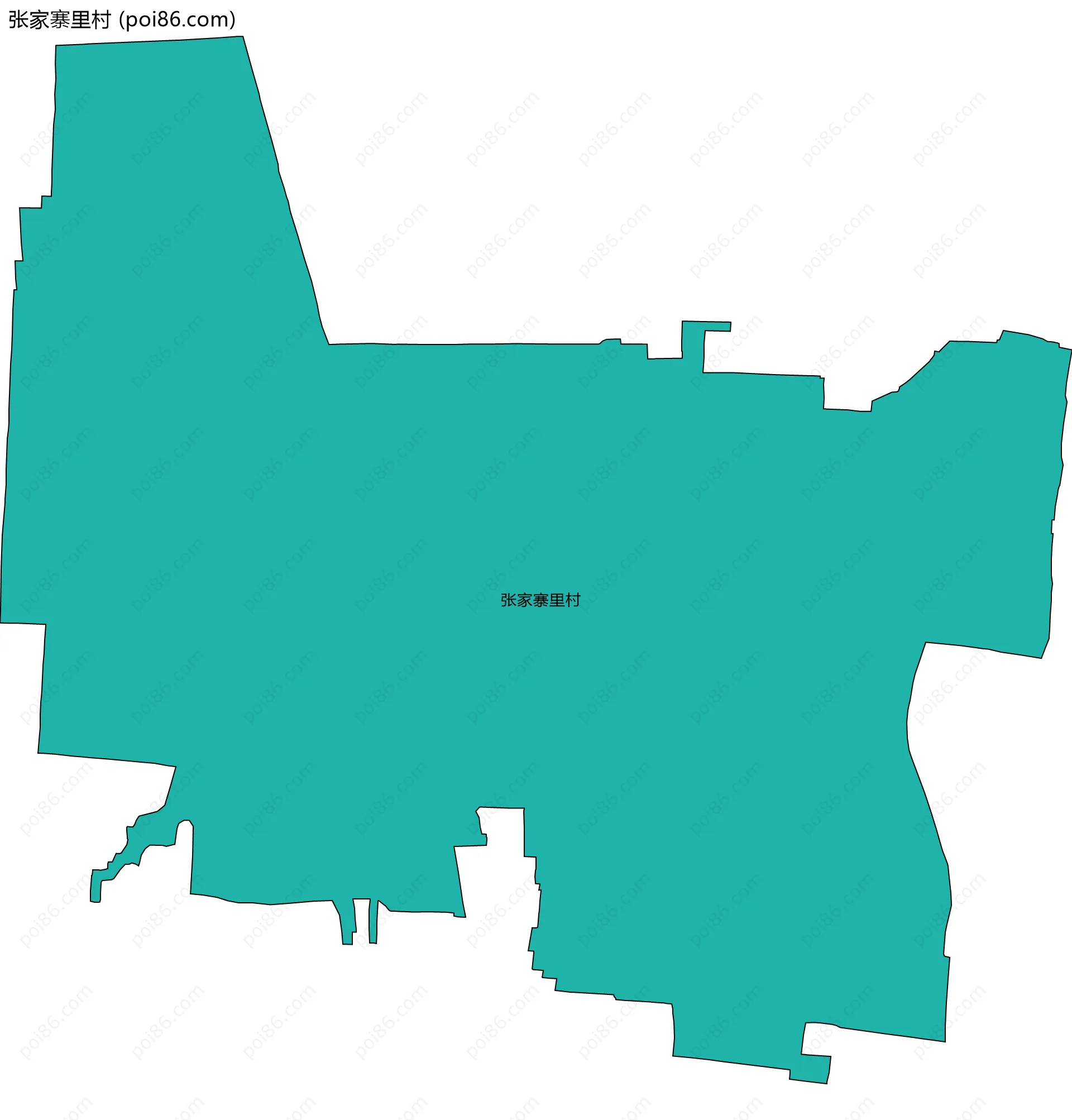 张家寨里村边界地图