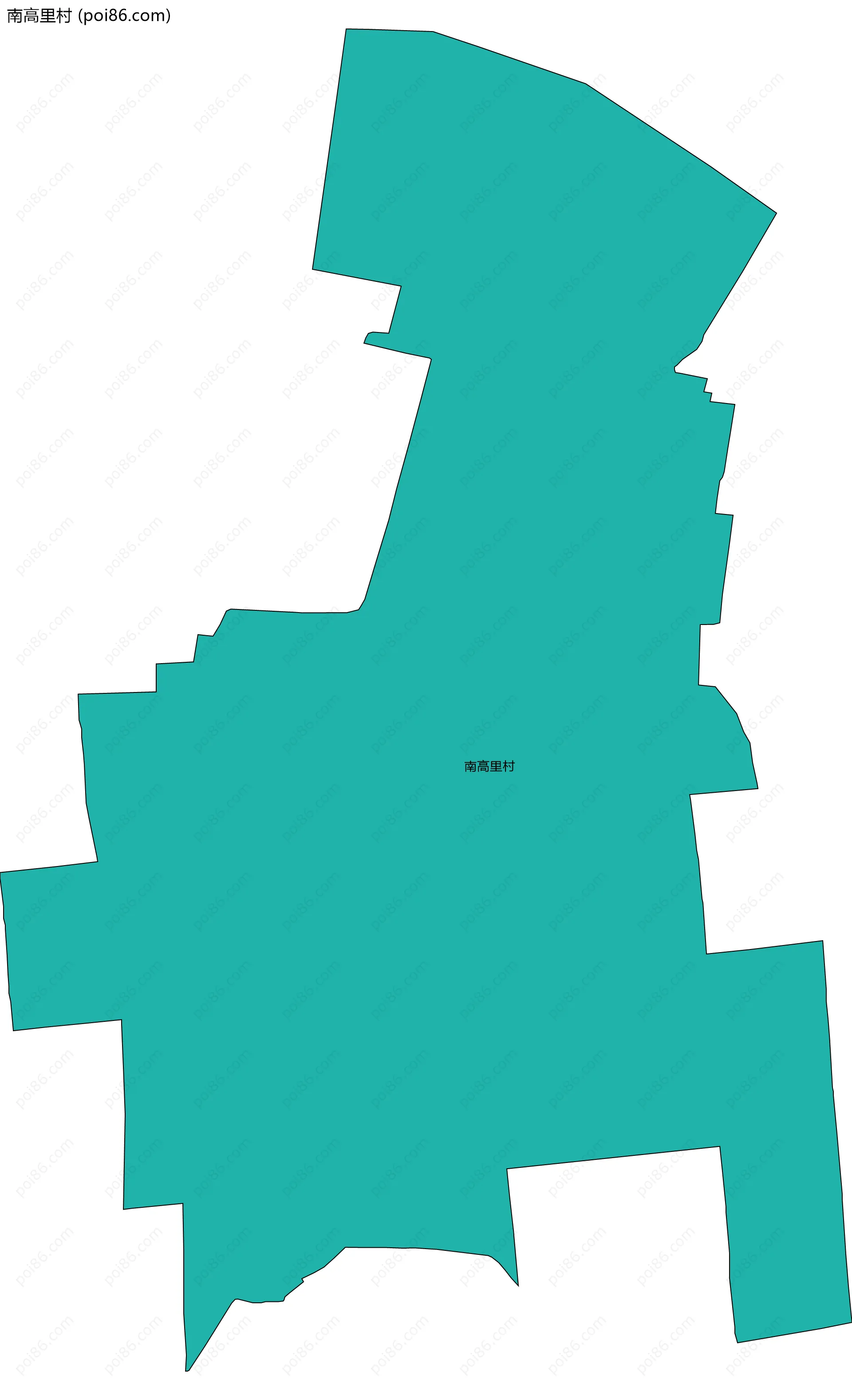 南高里村边界地图