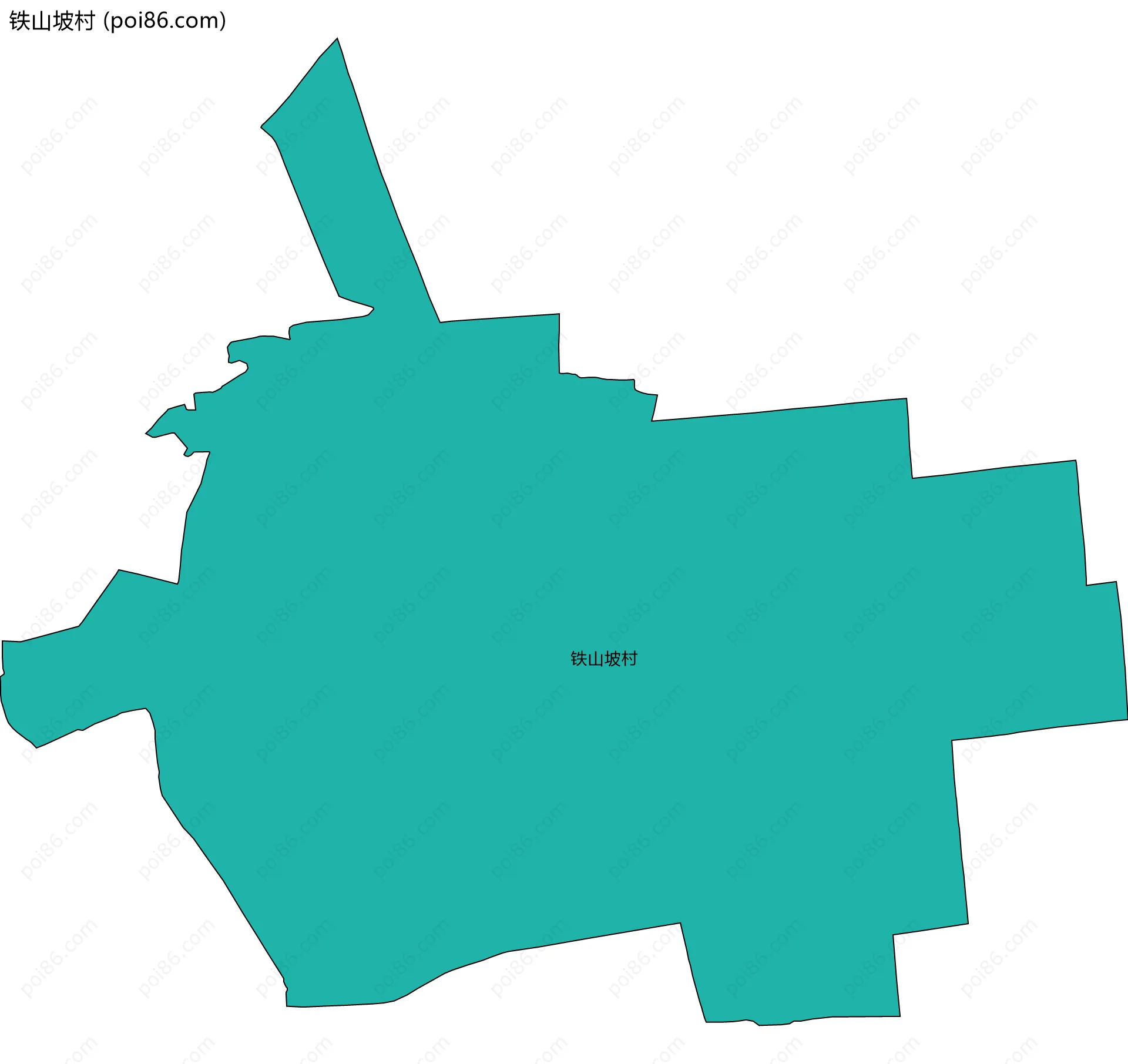 铁山坡村边界地图