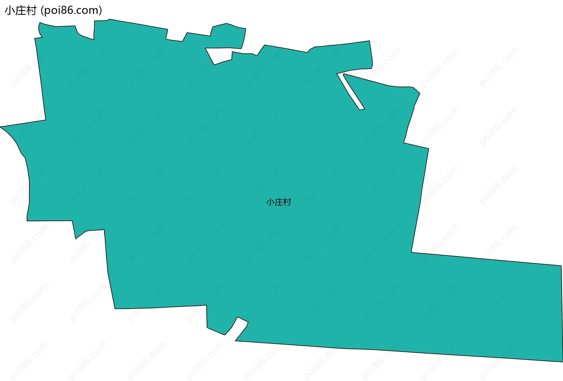 小庄村边界地图