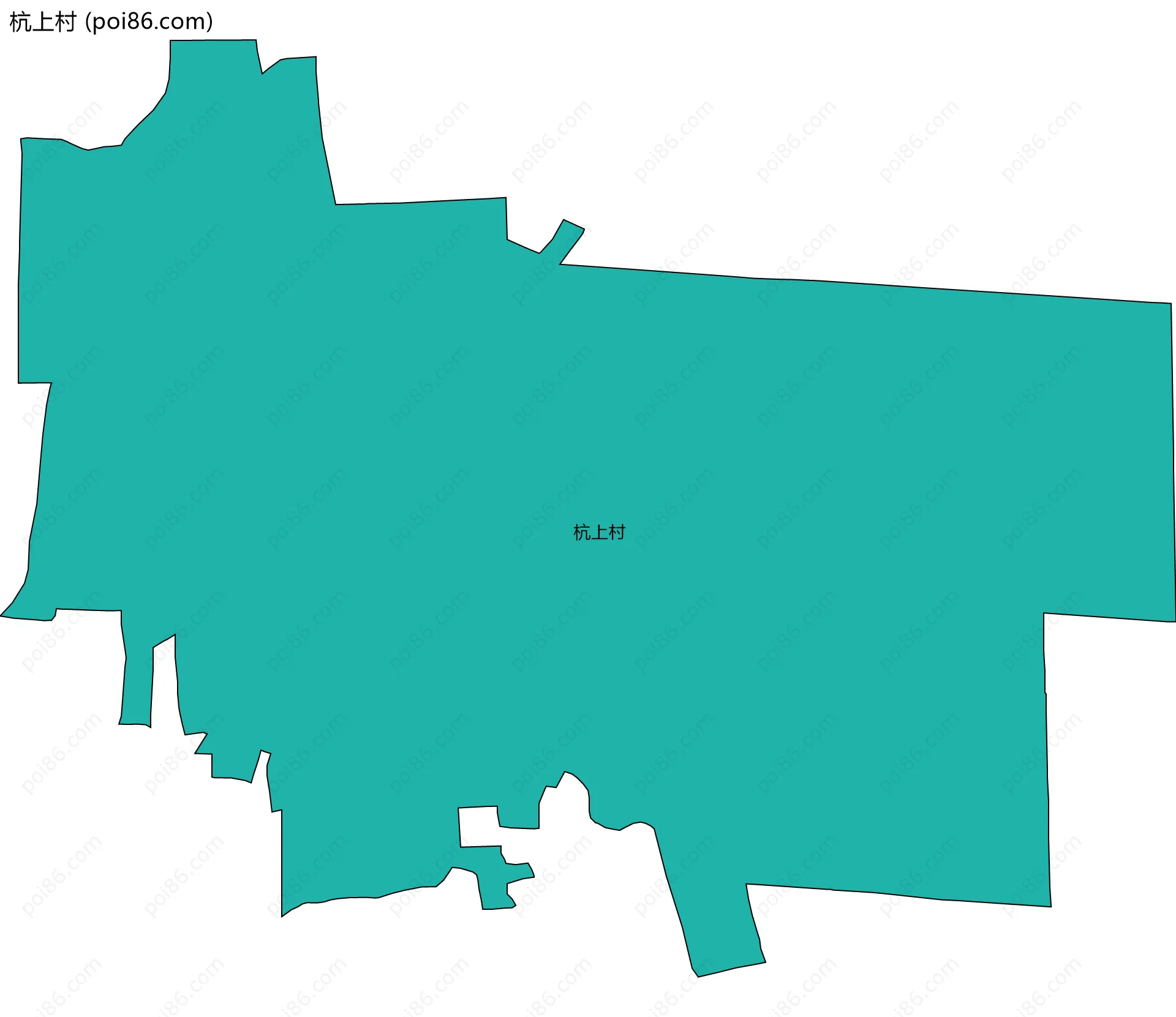 杭上村边界地图