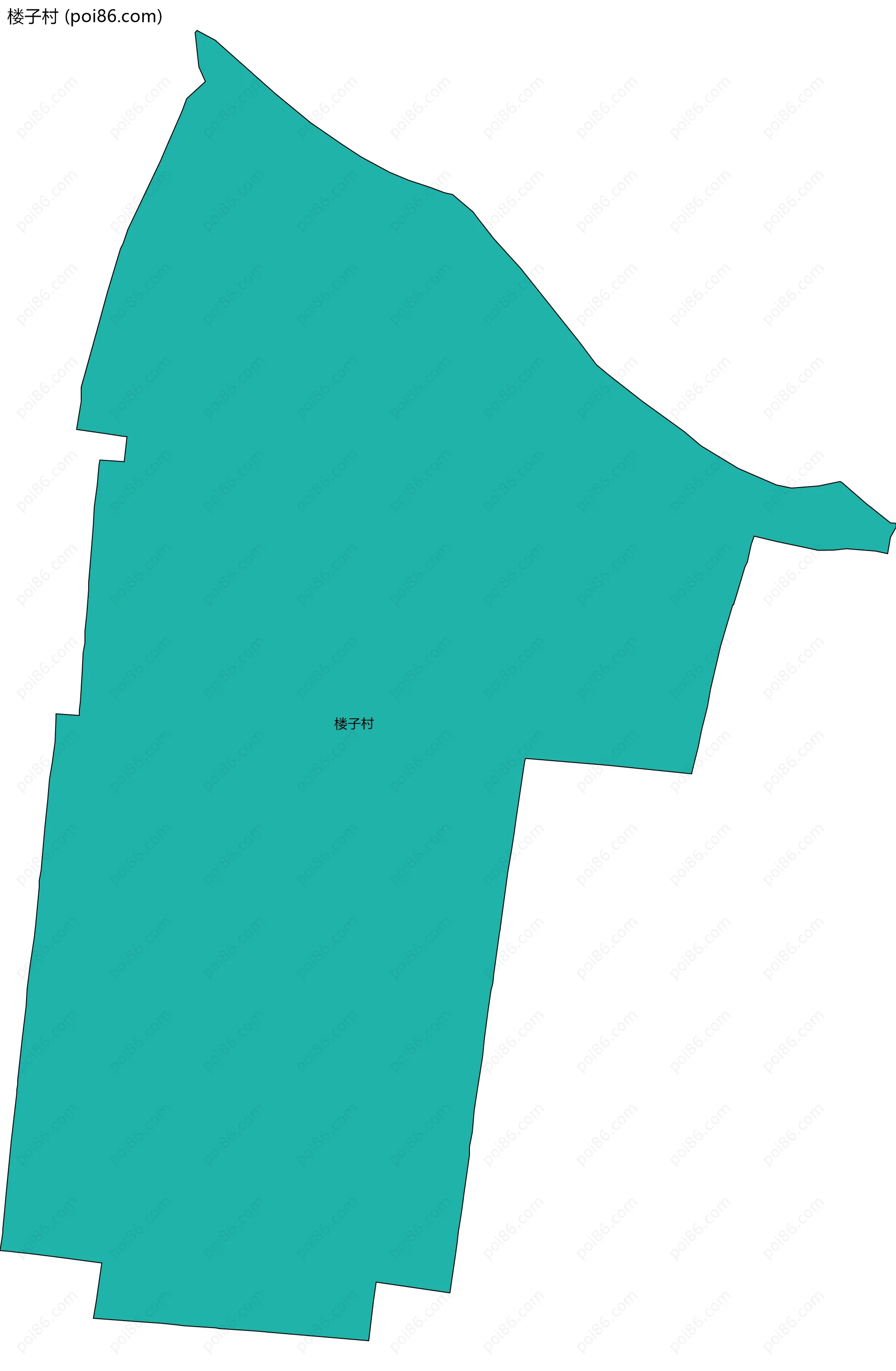 楼子村边界地图