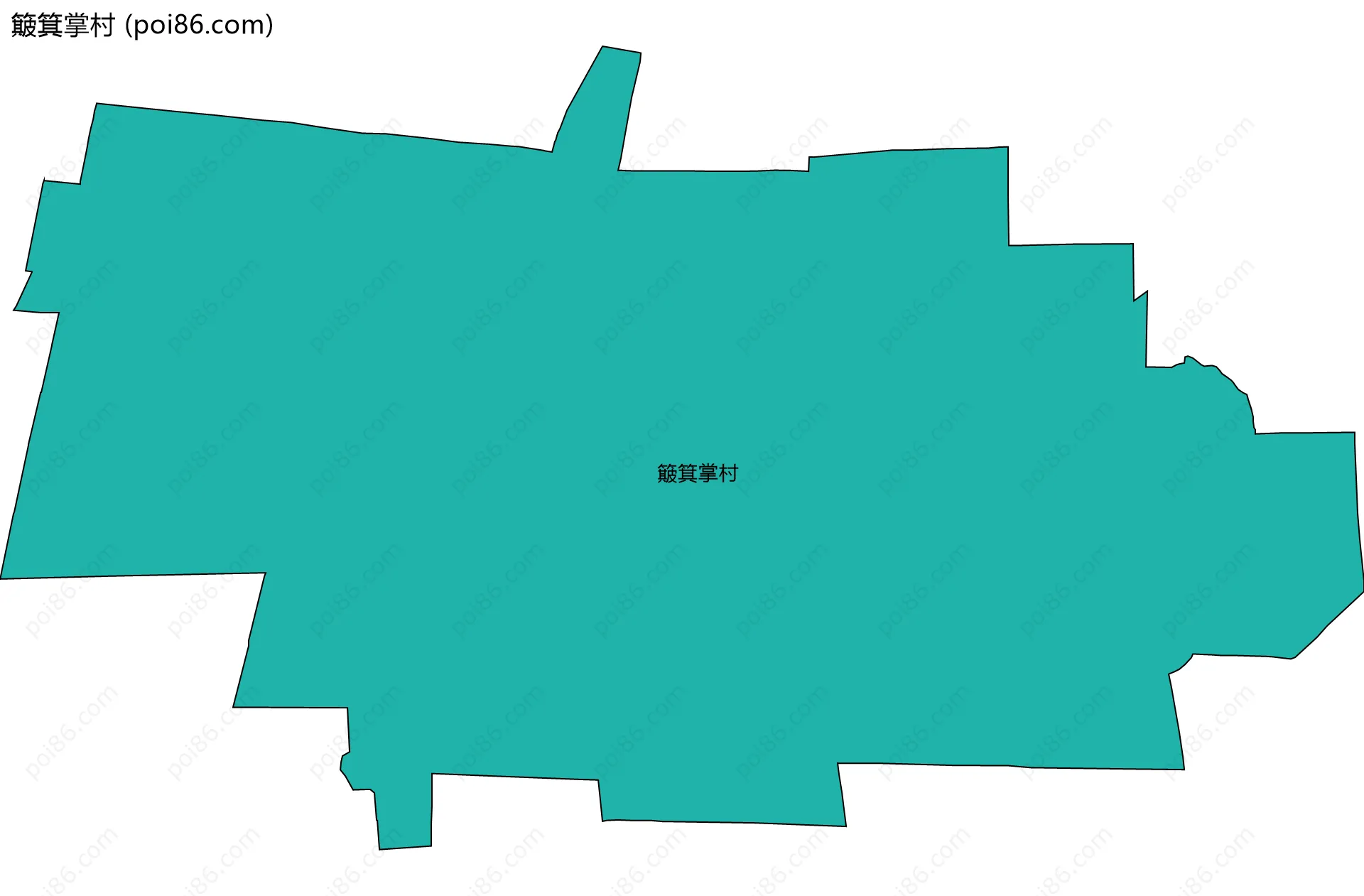 簸箕掌村边界地图