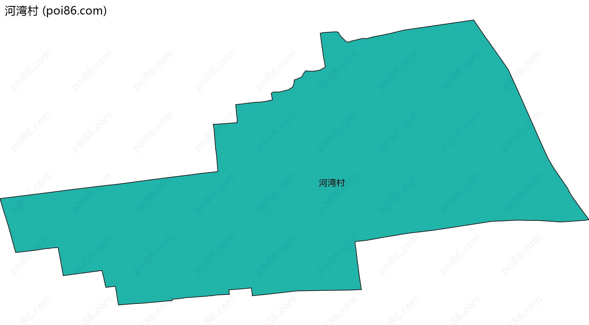 河湾村边界地图