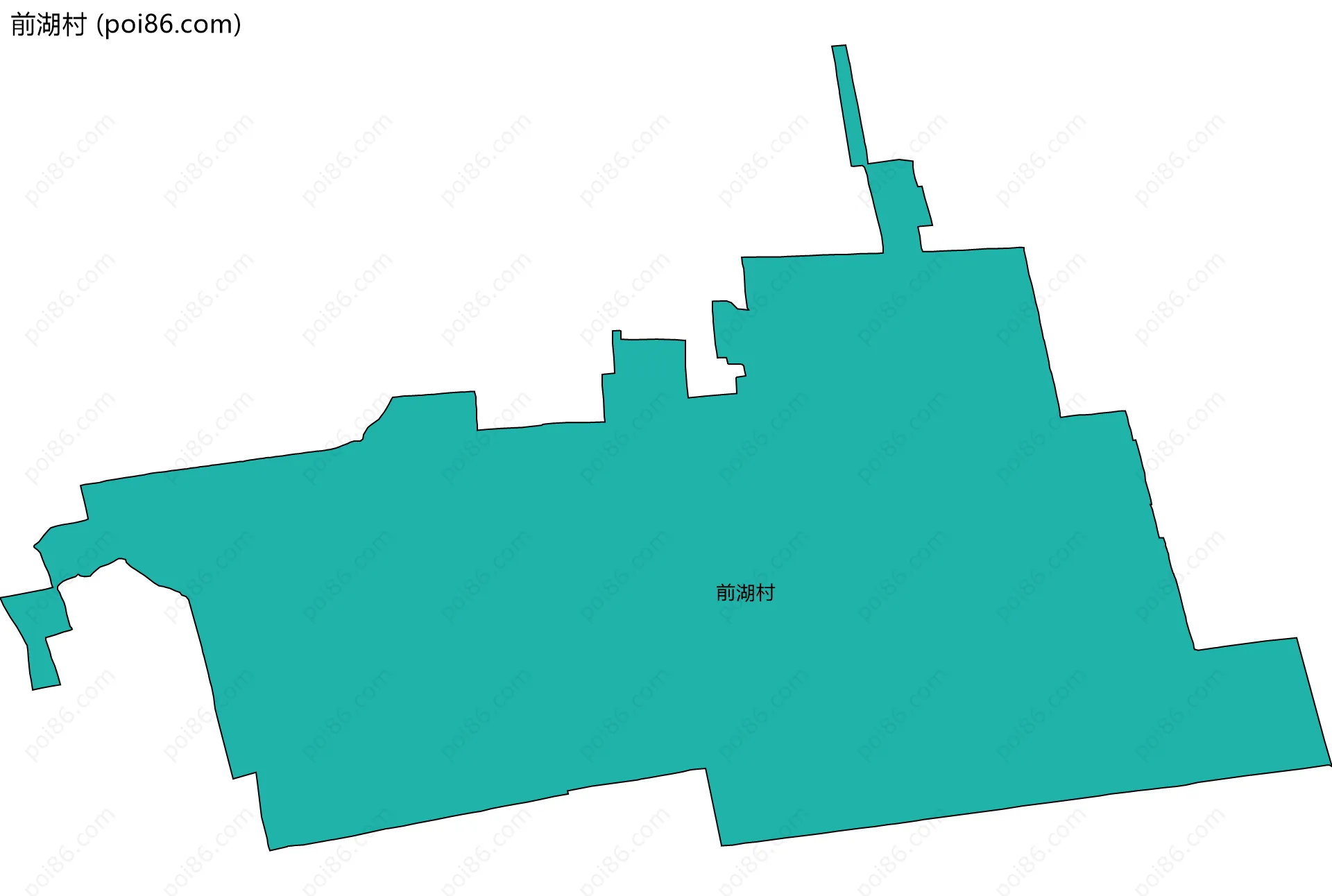 前湖村边界地图