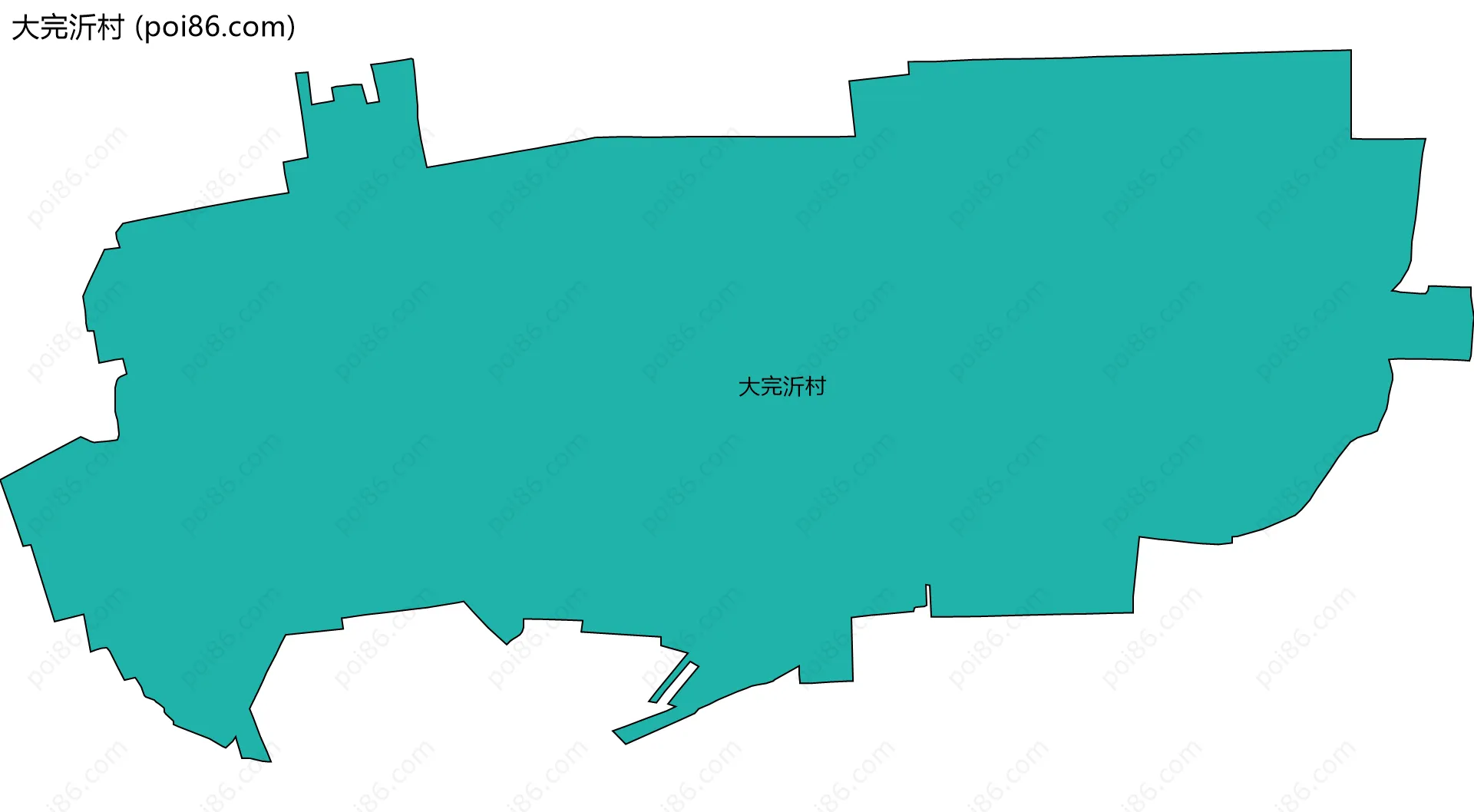 大完沂村边界地图