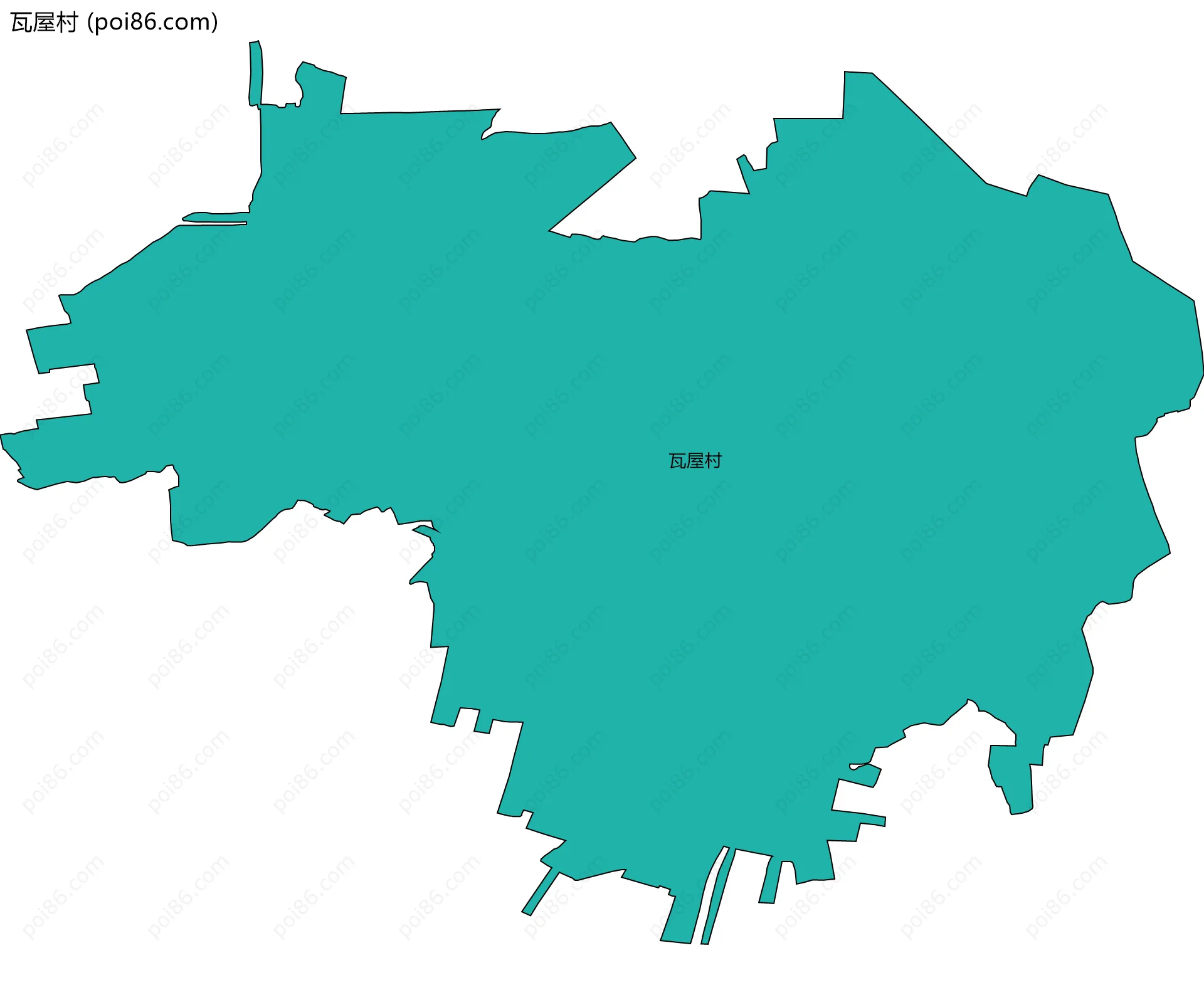 瓦屋村边界地图