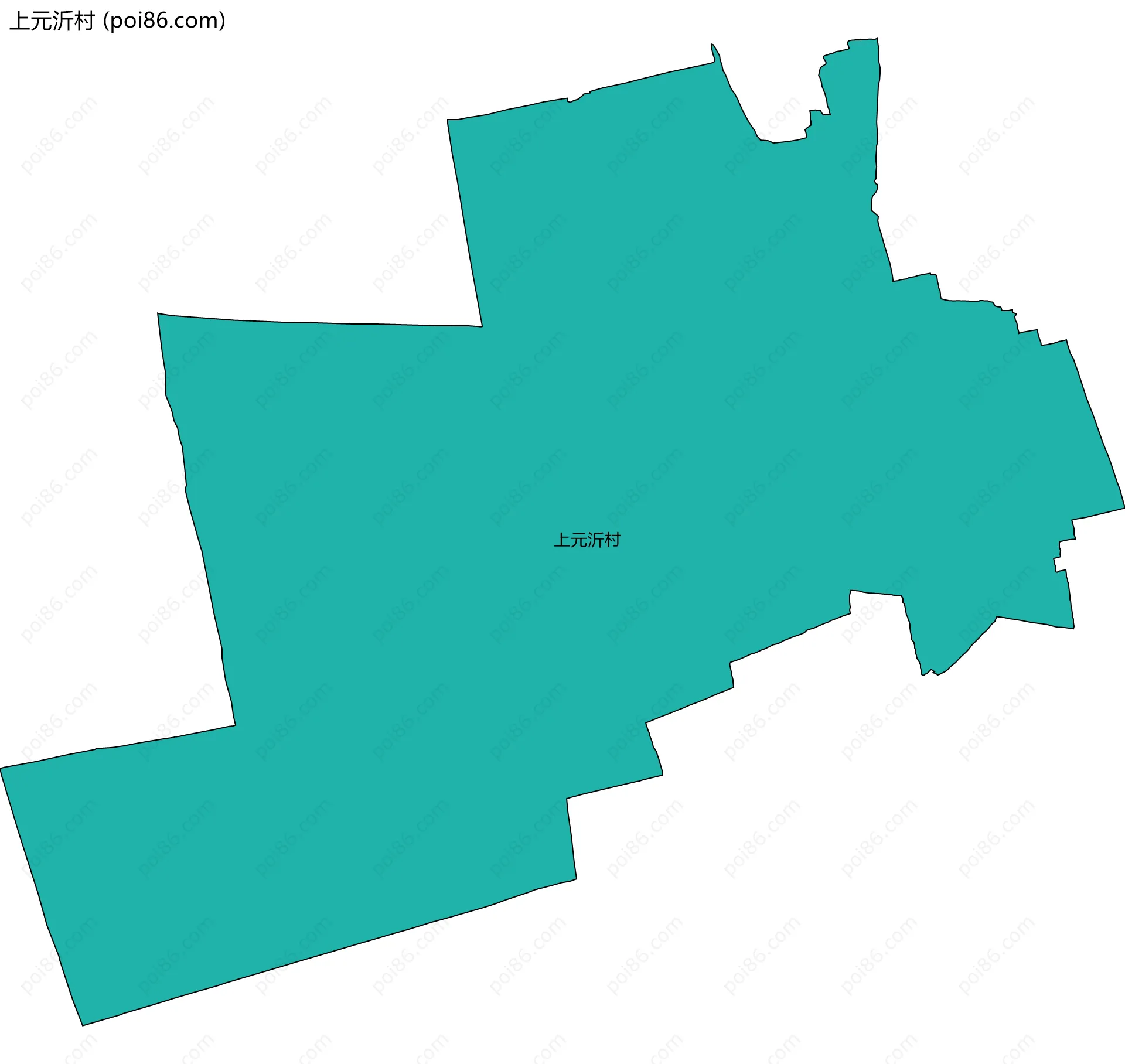 上元沂村边界地图