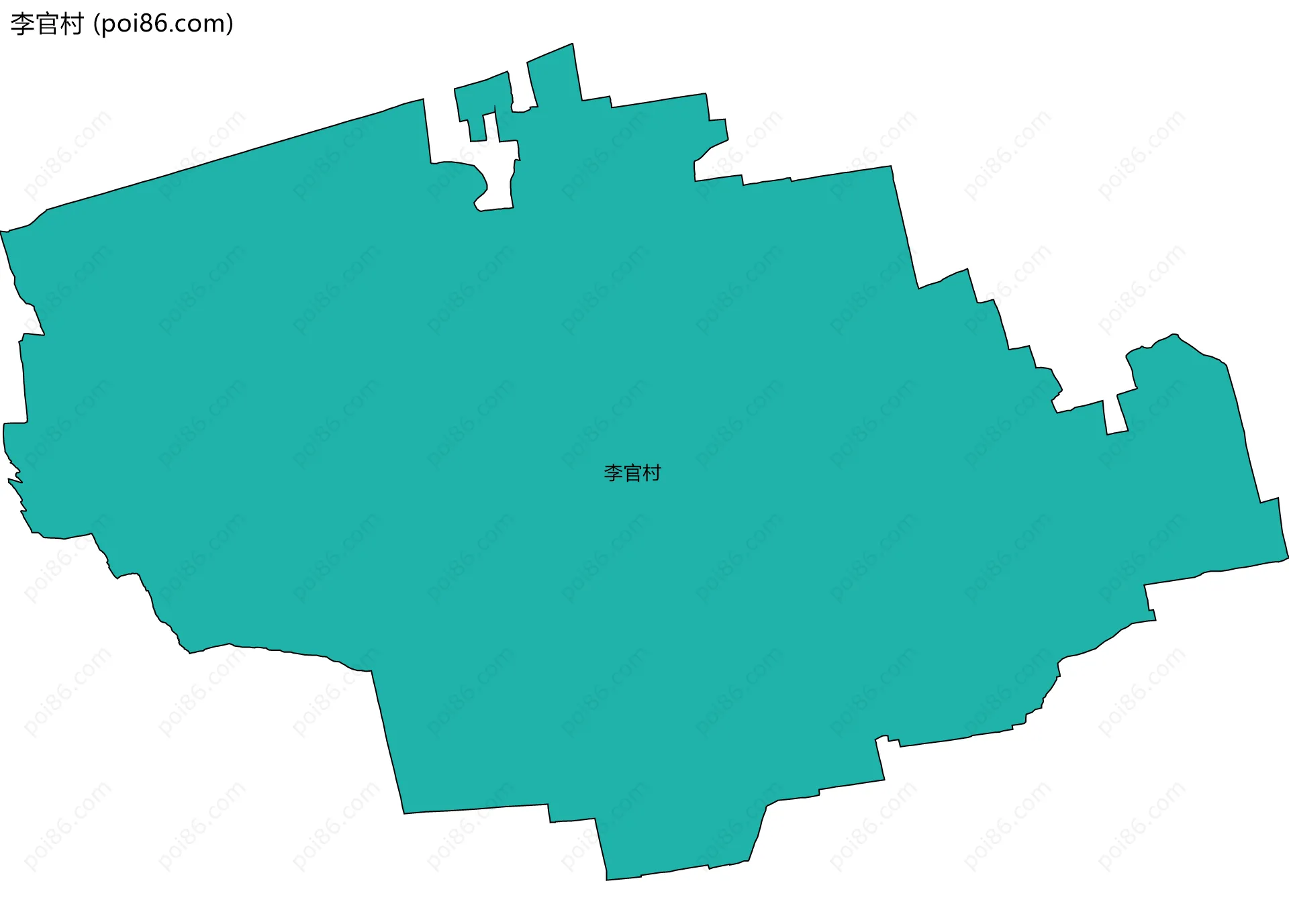 李官村边界地图