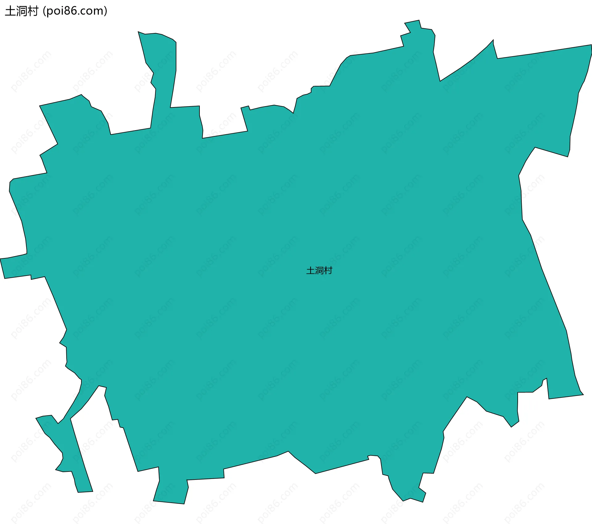 土洞村边界地图