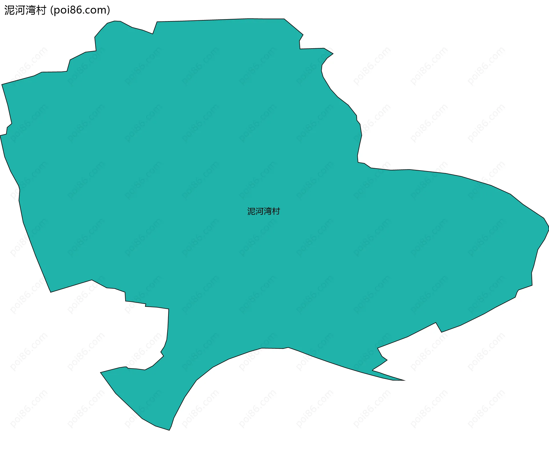 泥河湾村边界地图