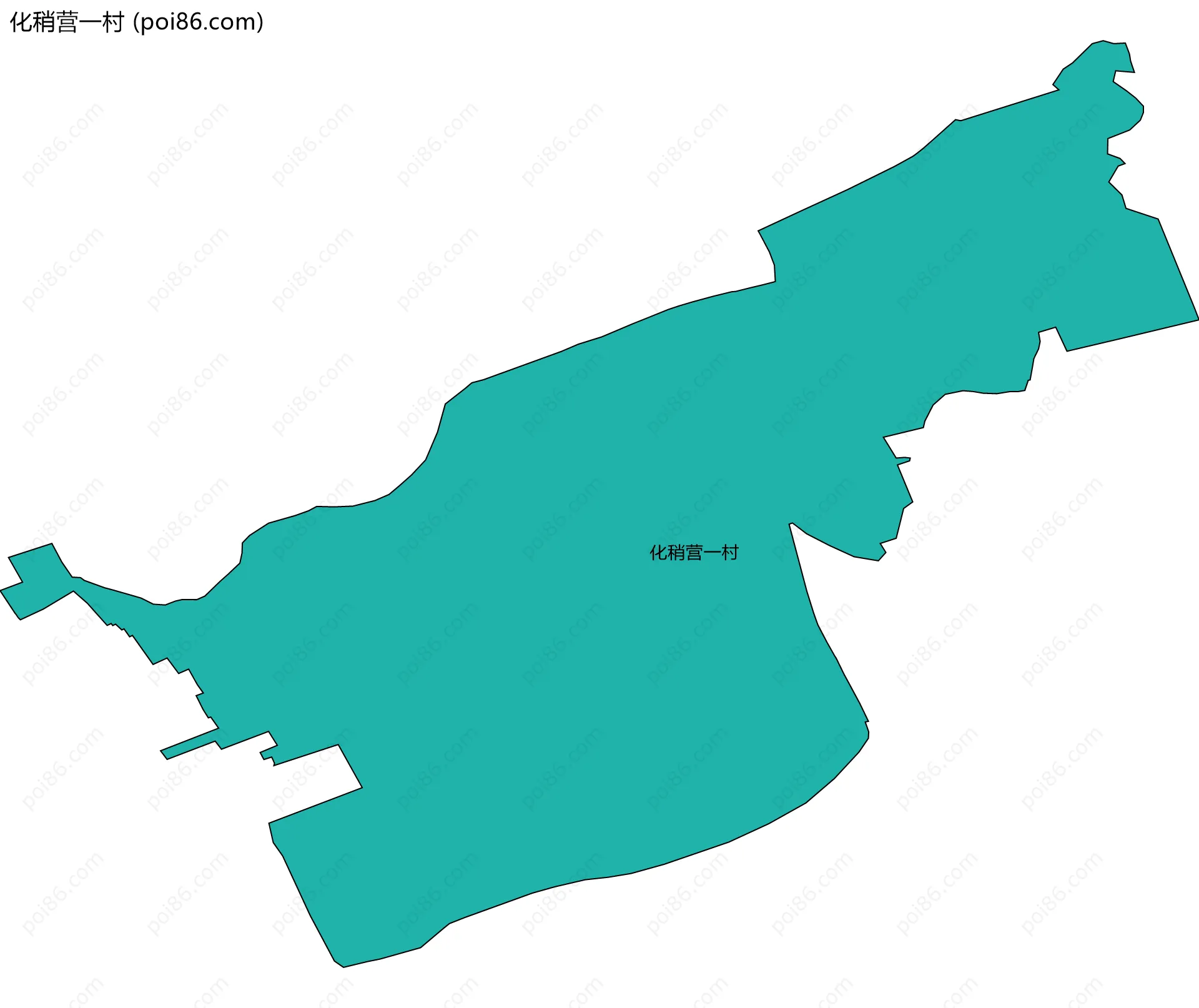 化稍营一村边界地图