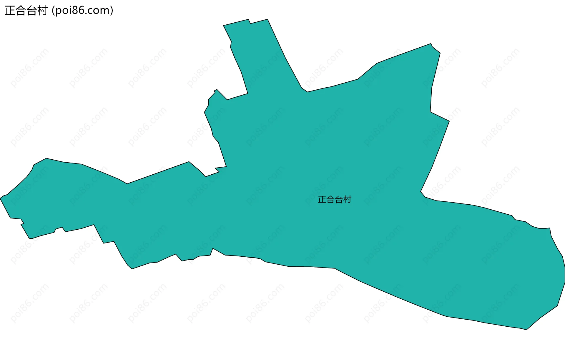 正合台村边界地图